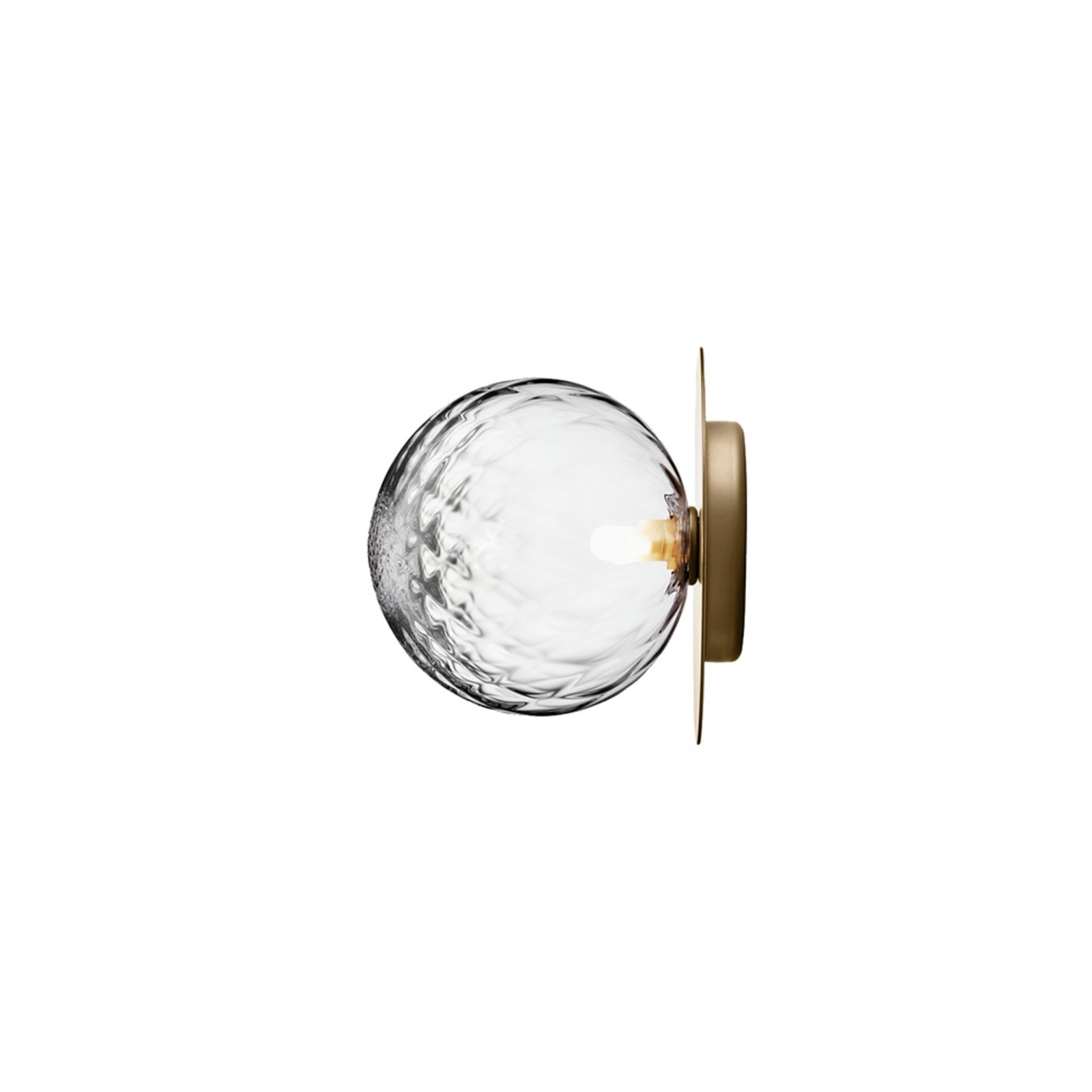 Liila 1 Aplică de Perete/Plafonieră IP44 Large Nordic Gold/Optic Clear - Nuura