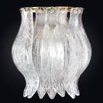 Fali lámpa Petali Murano-üveggel 19 cm