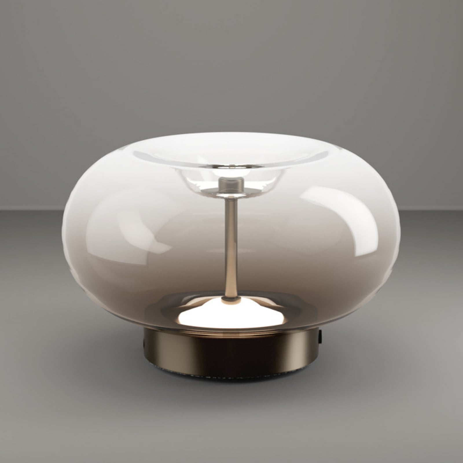 Lámpara de mesa LED EGLO OPTICA 1, bronce/marrón, Ø 25 cm, CCT Lámpara de mesa LED EGLO OPTICA 1, bronce/marrón, Ø 25 cm, CCT