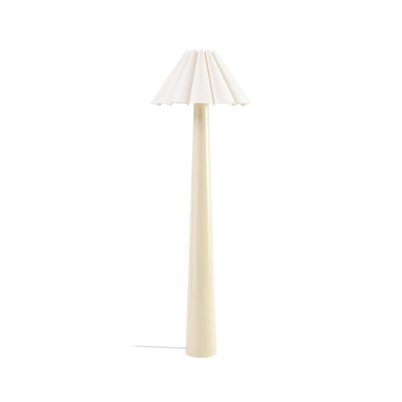 Stojacia lampa Lindby Lotte, 150 cm, béžová, kov, textil, E27