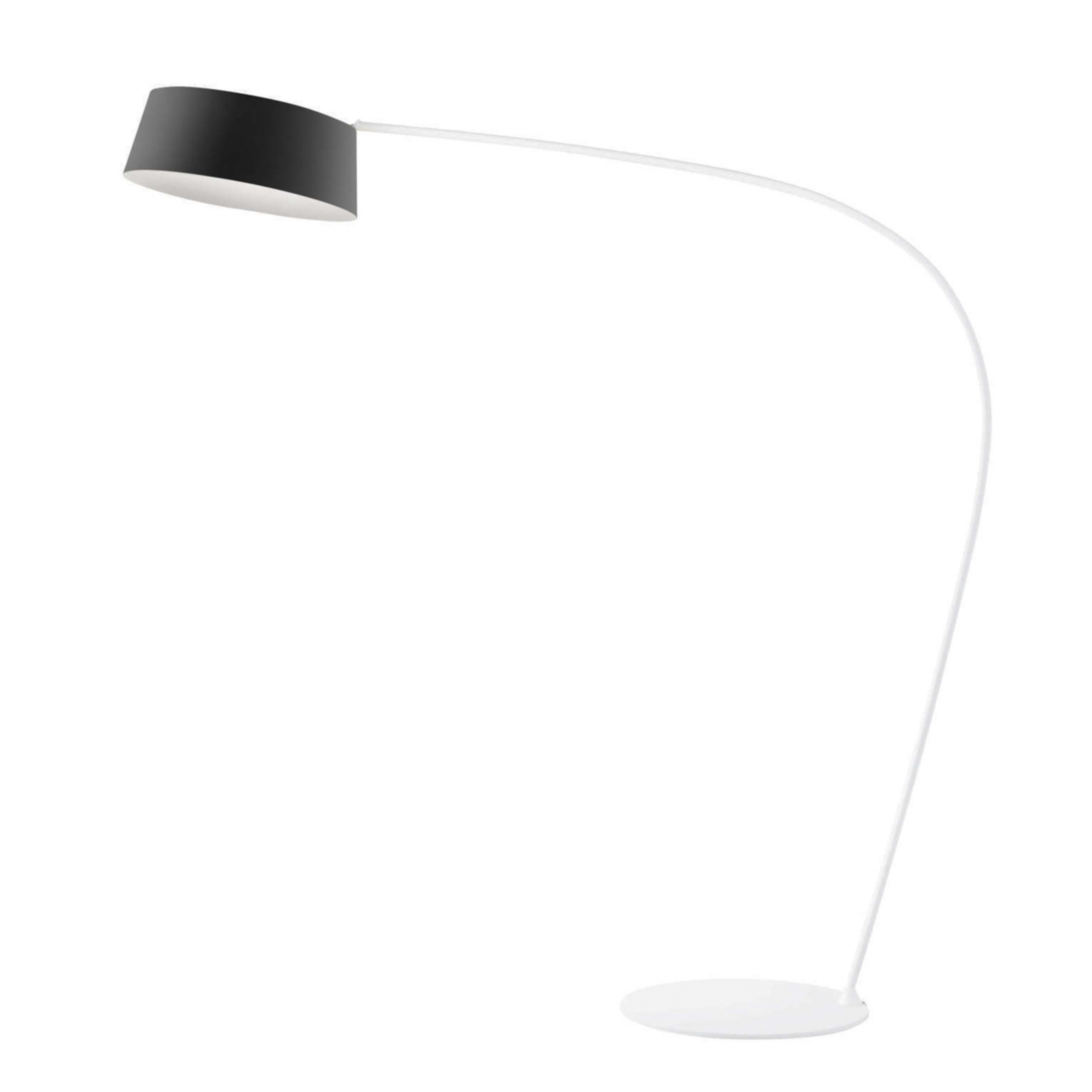Candeeiro de arco LED Oxygen FL1, preto, 212 cm - Stilnovo