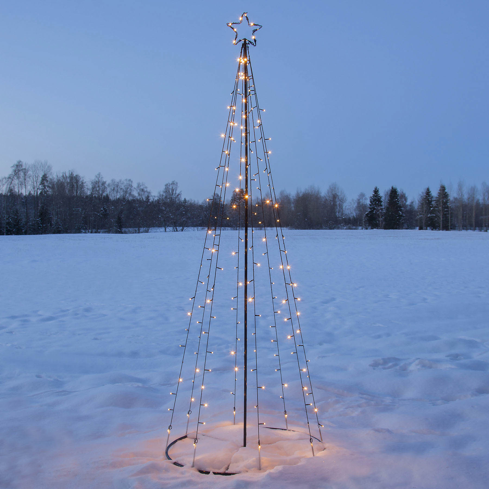 LED-Außendeko Light Tree, LEDs teils blinkend
