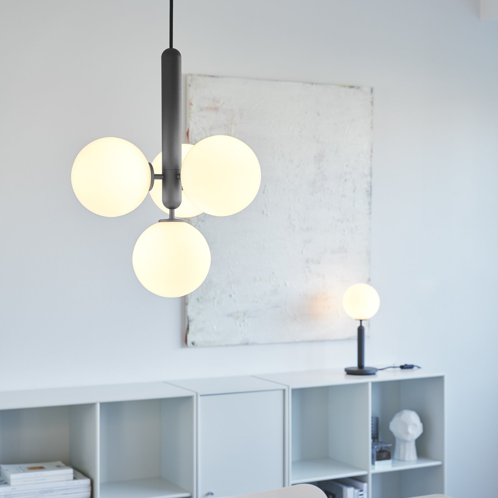 Miira 4 Csillár Rock Grey/Opal White - Nuura