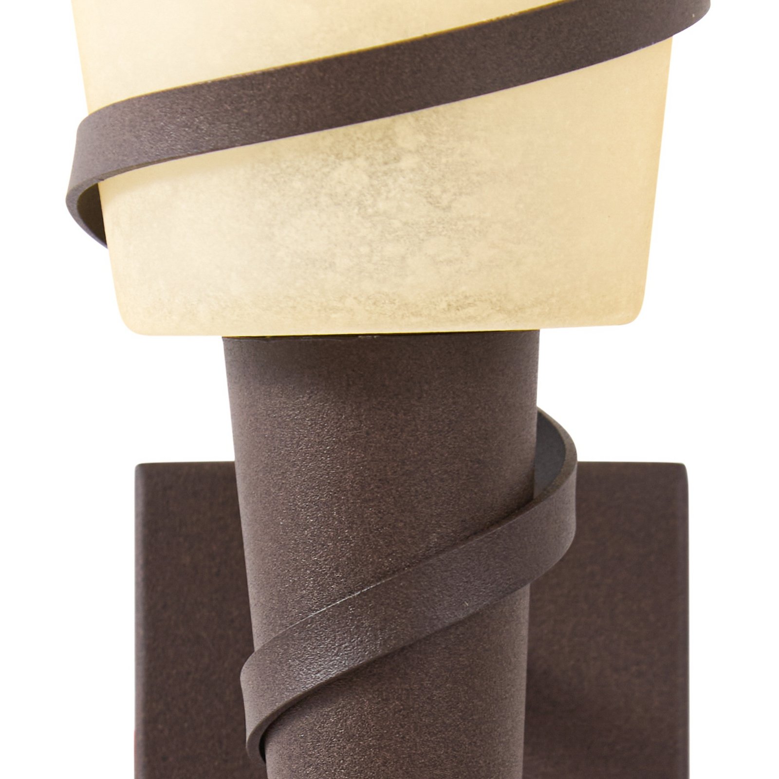Lindby Applique Anouk, altezza 44 cm, vetro, metallo, torcia