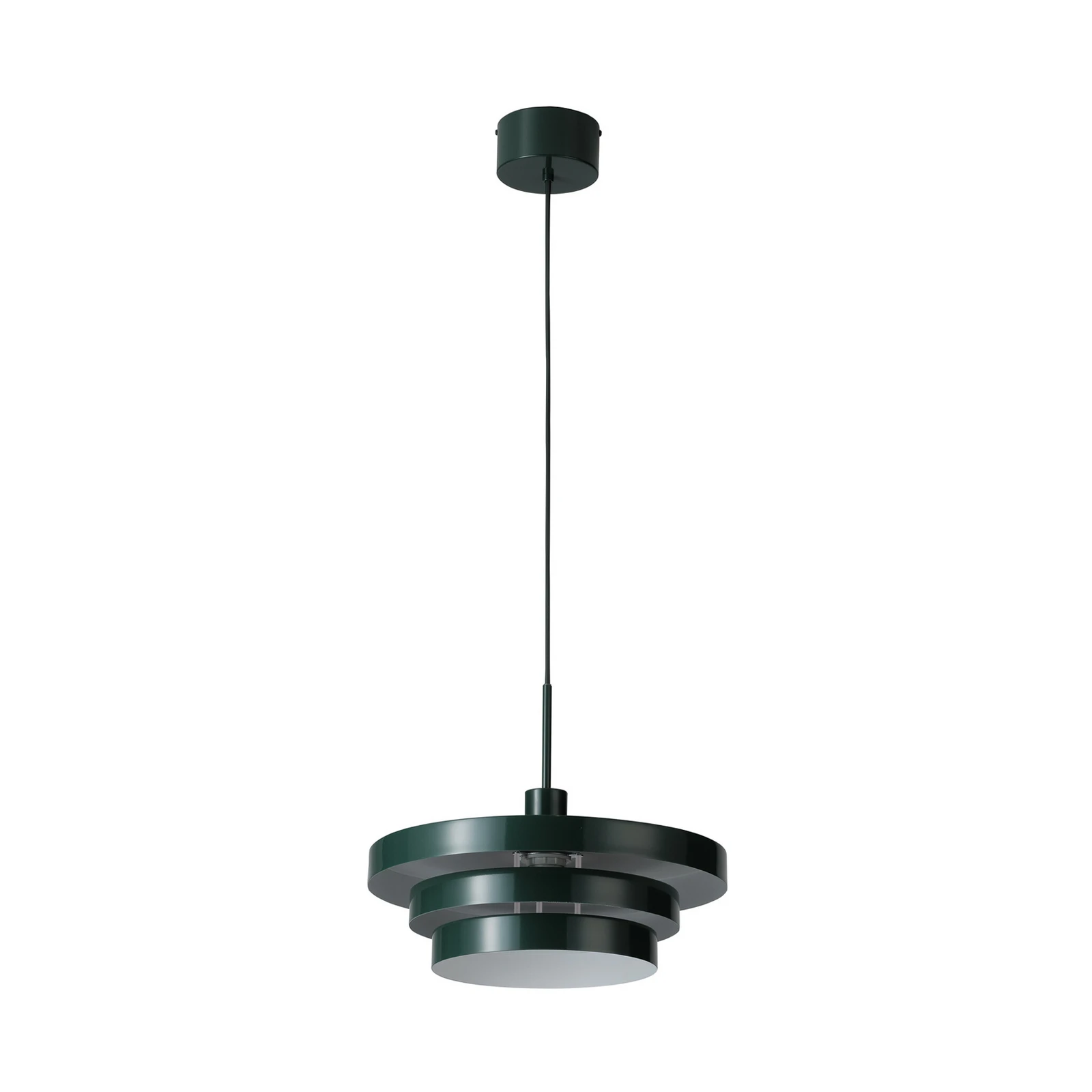 Lampada a sospensione OSRAM Decor Layer, verde scuro, Ø 40 cm, metallo