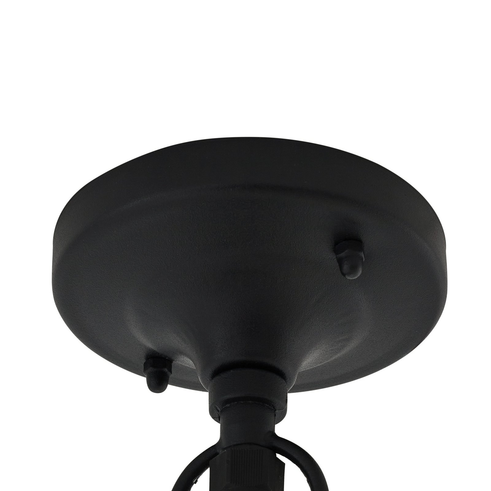 Bolgar vonkajšia závesná lampa čierna sklo kov - Lindby