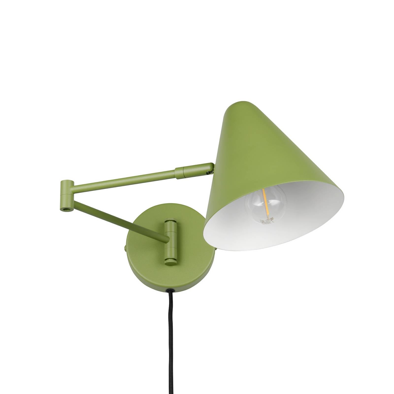 Wandleuchte Cosima, grün, Ausladung 54 cm, Metall