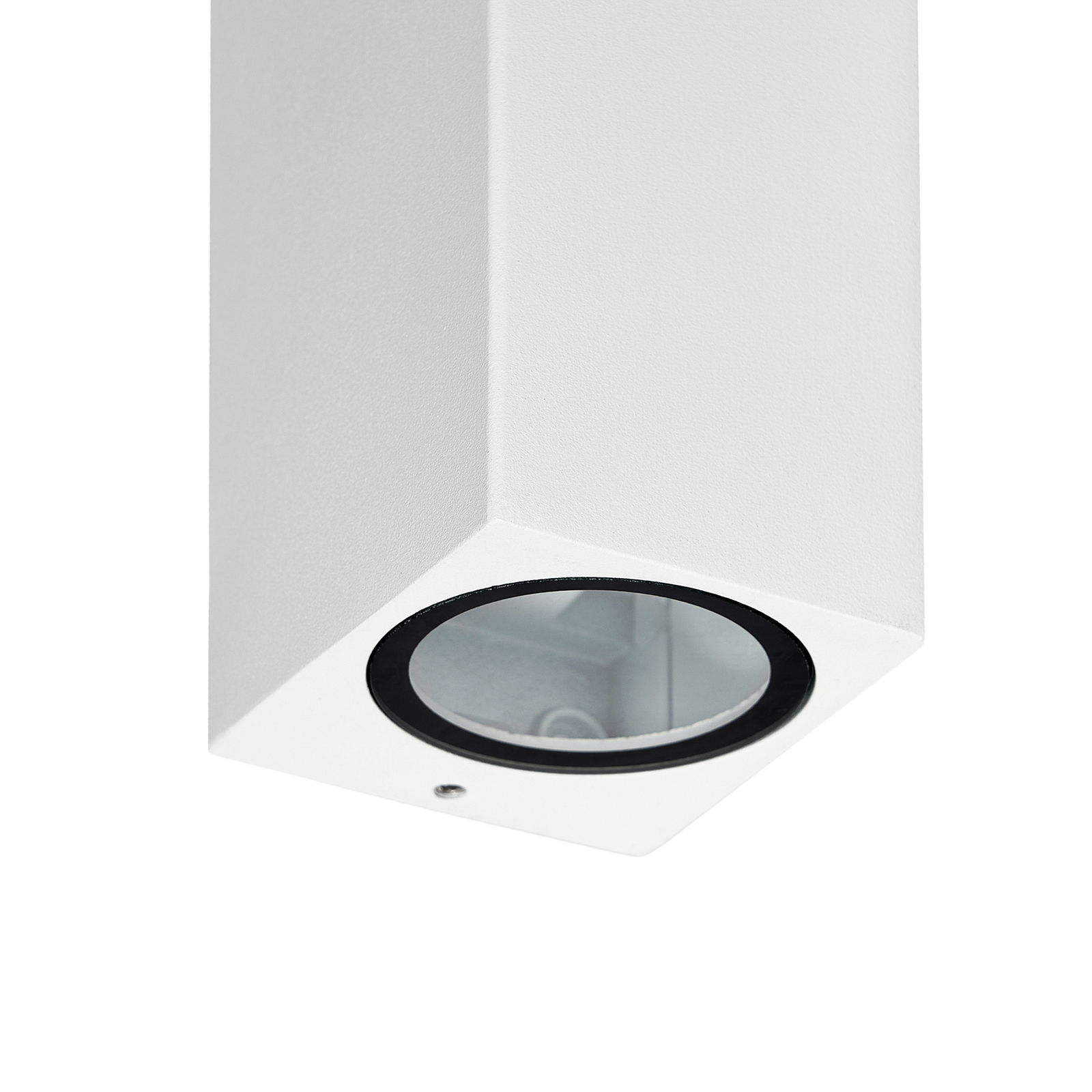 Prios kültéri fali lámpa Tetje, fehér, szögletes, 16 cm, 4 darabos szett