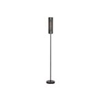 Vloerlamp Forato, hoogte 174 cm, bruin, metaal