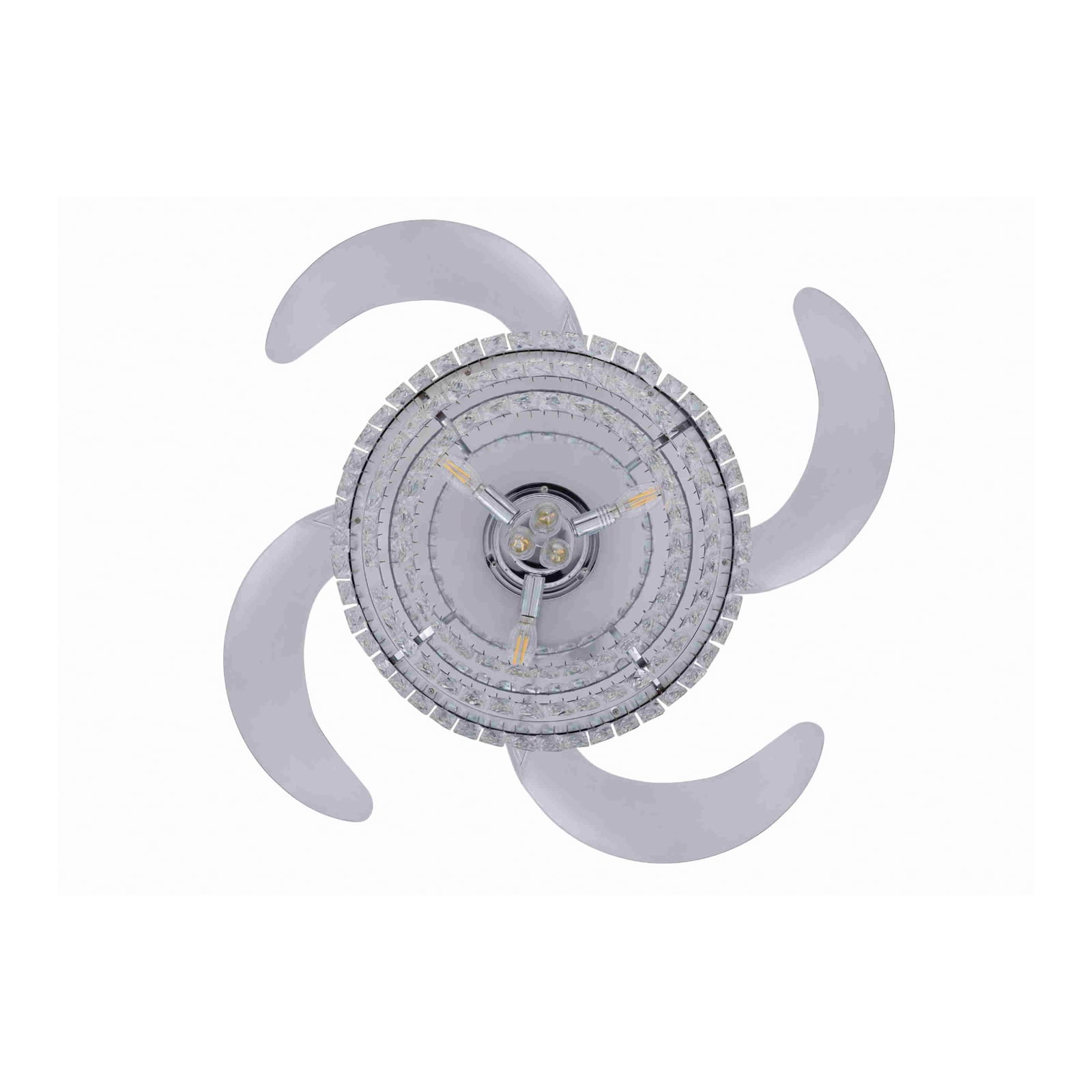 Fanaway Veil Deckenventilator mit Licht chrom leise - Beacon