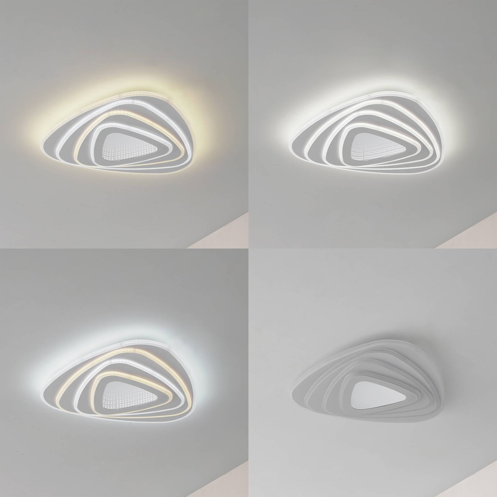 Lindby Lampa sufitowa LED Rebeka, 48x49cm, CCT, pilot