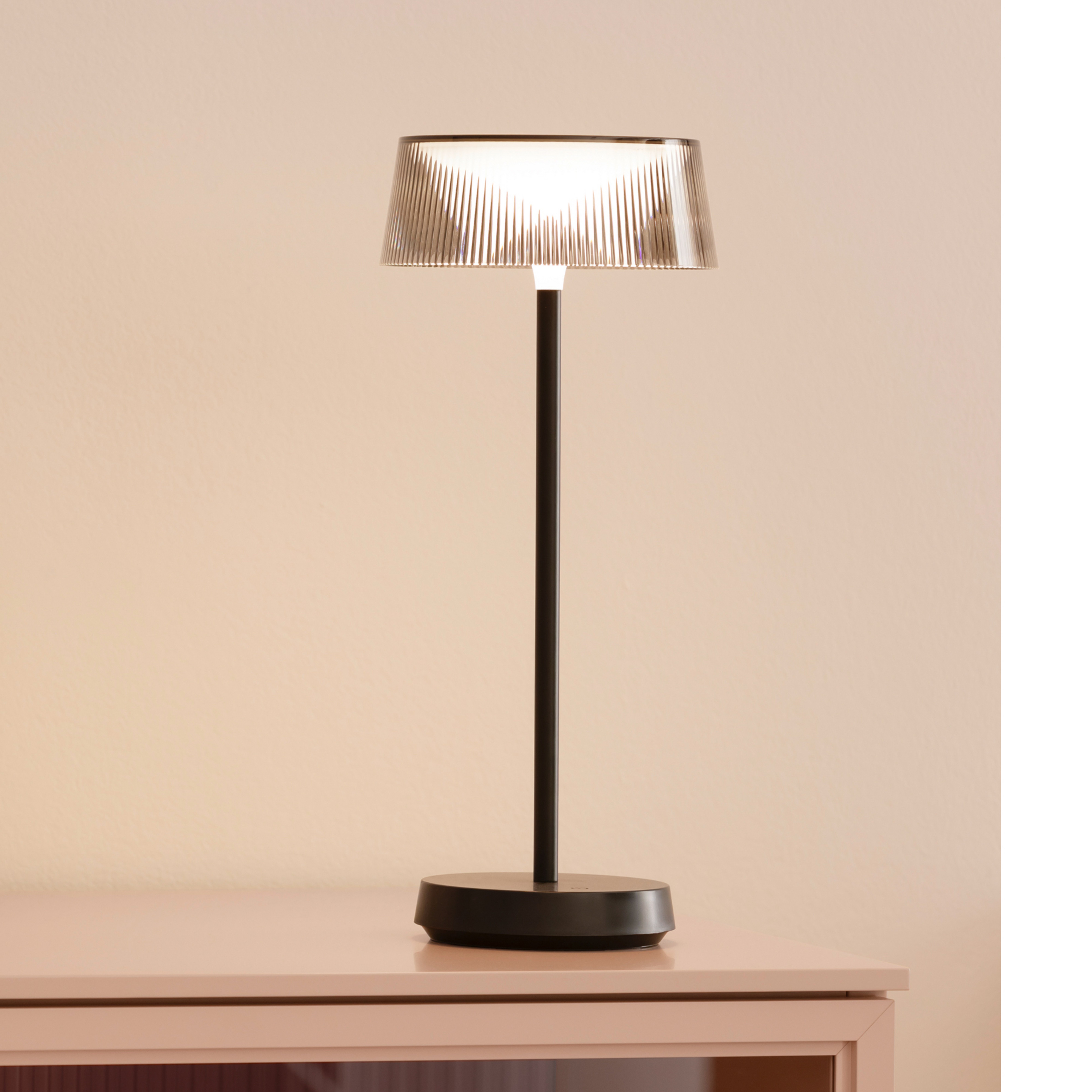 Schöner Wohnen LED akumulatoru galda lampa Torre, IP44, dimmeris