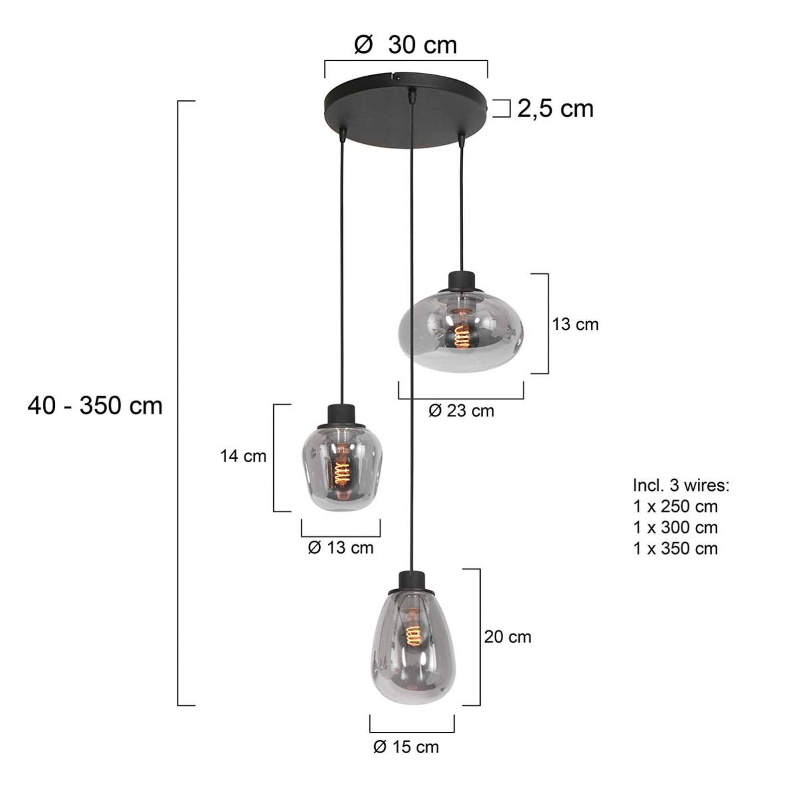 Hängelampe Reflexion, 3-flammig Ø 40 cm günstig online kaufen