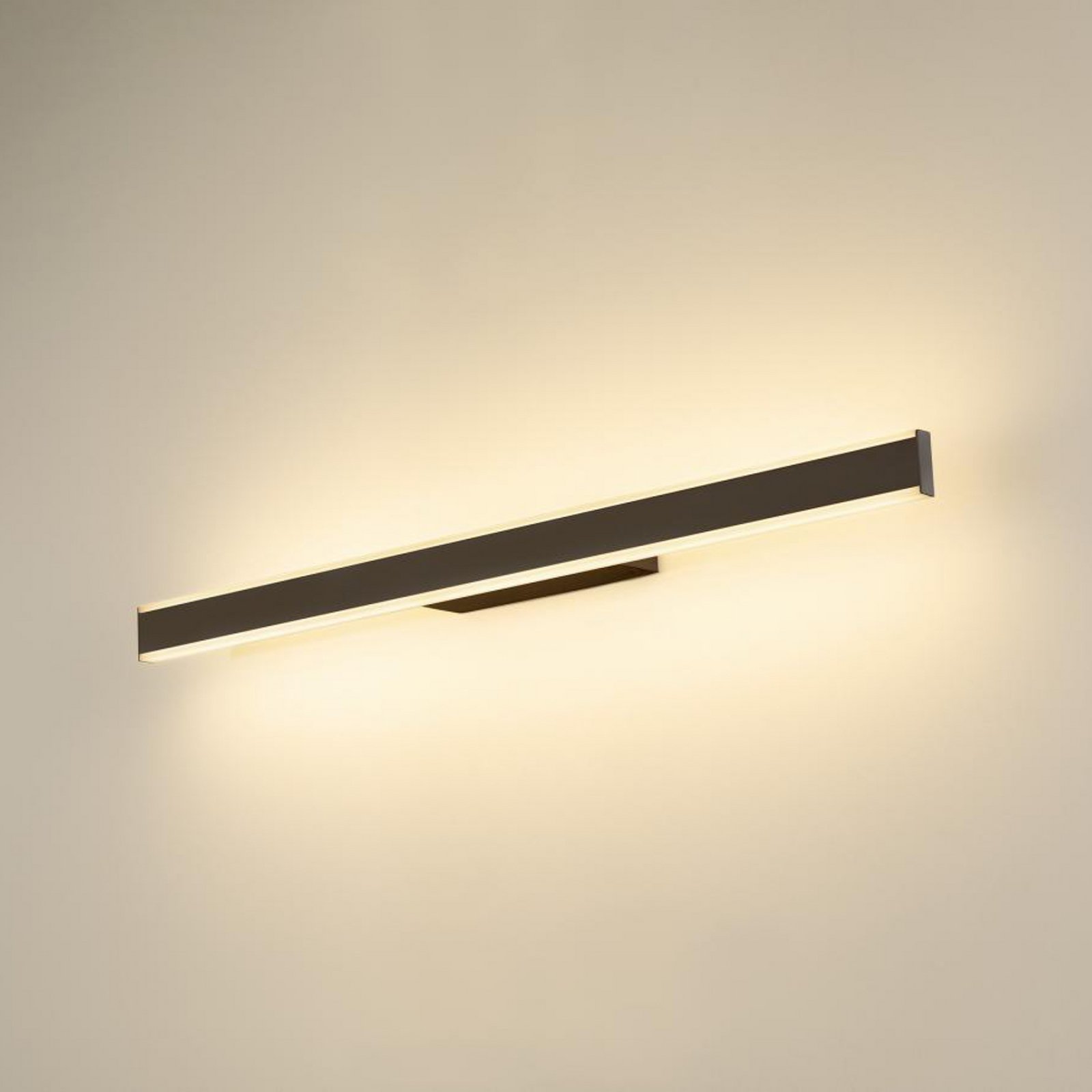 SLV Applique pour salle de bain LED One Linear, 70 cm, noir, CCT