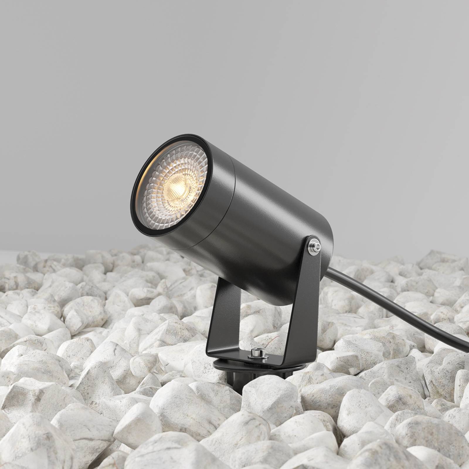 Maytoni Scope markspettspotlight svart aluminium IP65