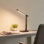 Lindby Cerula -LED-työpöytälamppu, himmennin