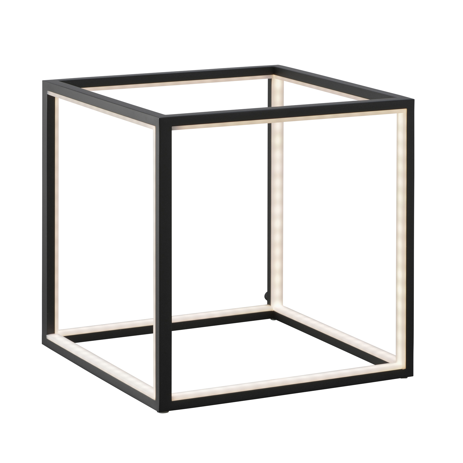 Sompex Delux LED table lamp, black, 30 cm, for Living / Dining Room, aluminium, 10 W, energy efficiency: A+, L: 30 cm, W: 30 cm, H: 30 cm