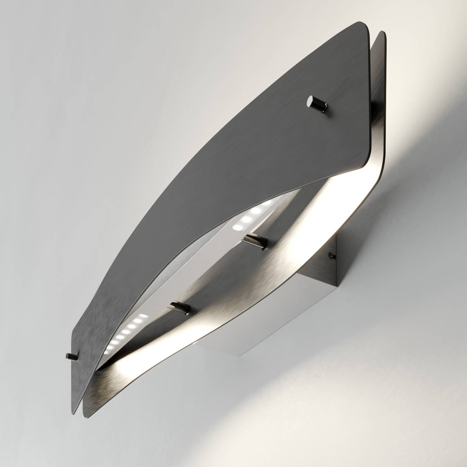 Quitani kinkiet LED Lian, czarny/aluminium
