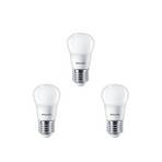 3-pack Bec LED 5W Plastic Coroană (470lm) E27 - Philips