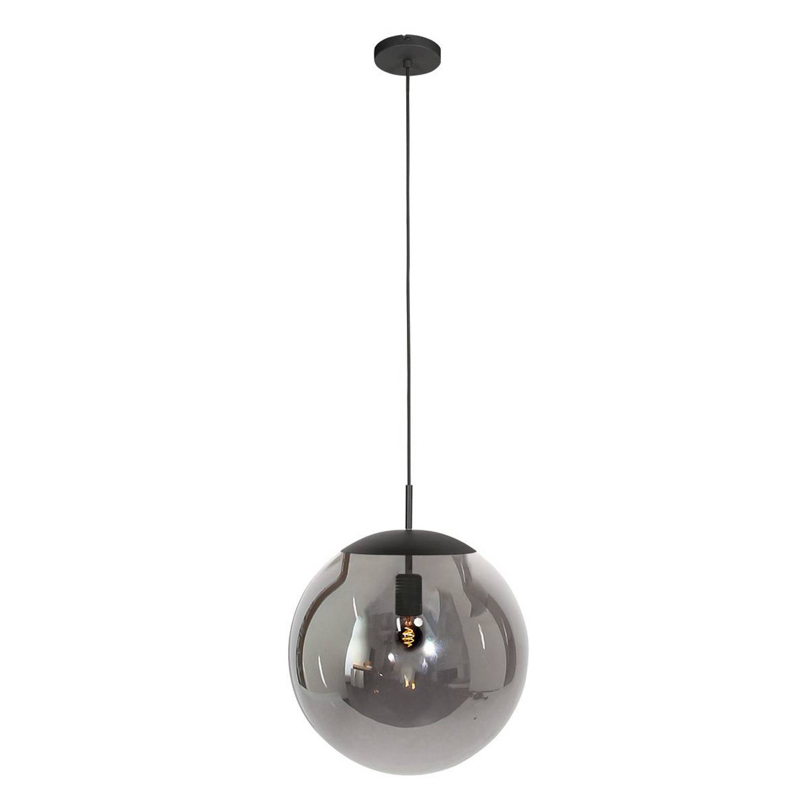 Hängeleuchte Bollique, schwarz, Ø 40 cm, Glas, 1-fl., Kugel