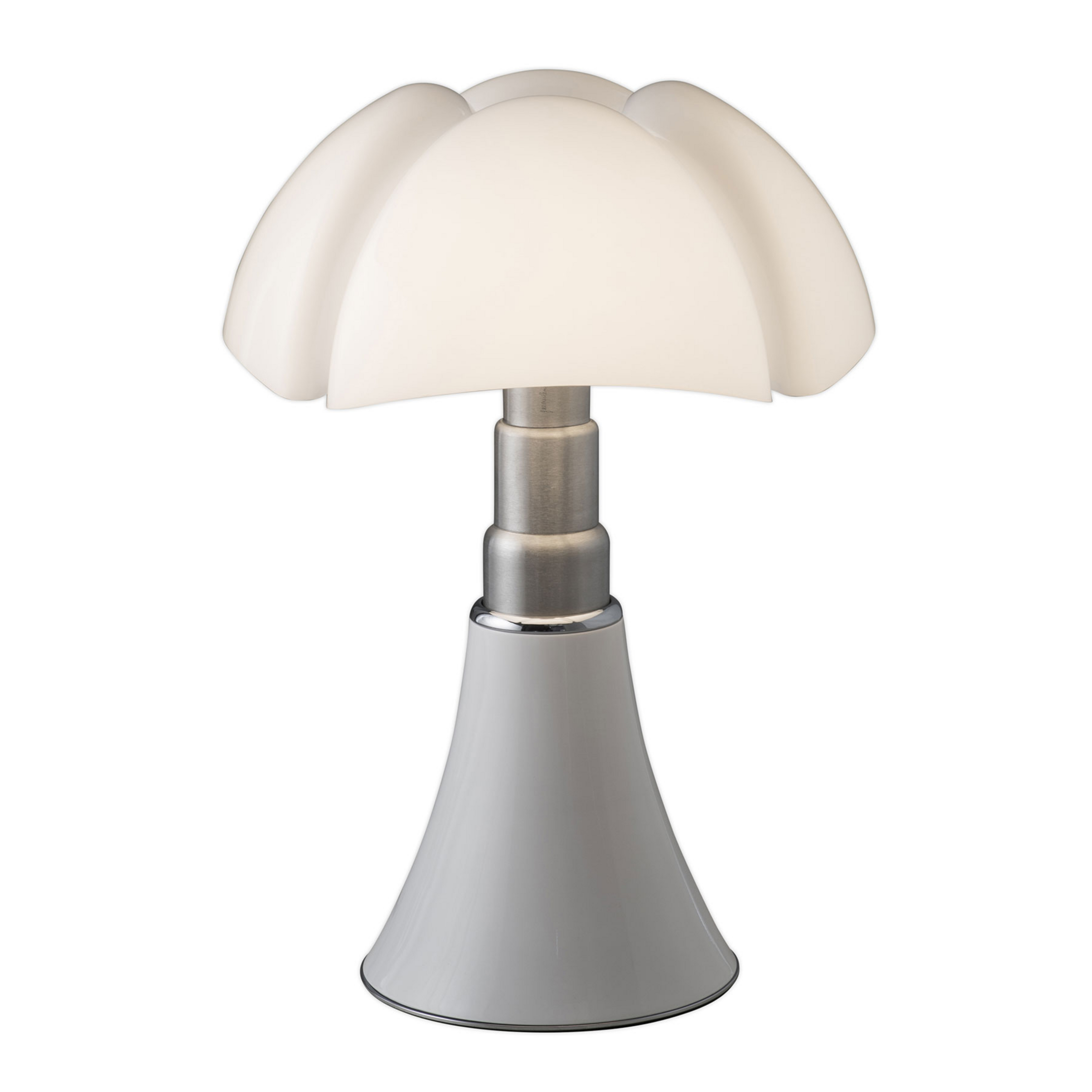 Candeeiro de mesa Pipistrello Med, regulador de intensidade, branco -