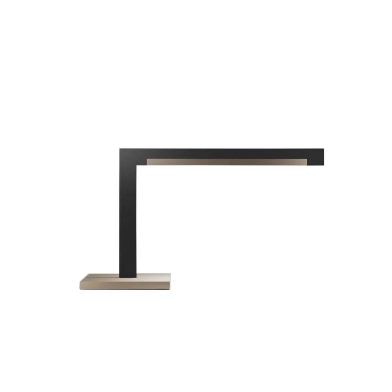 Inlay T2 Linear Lampe de Table Satin Matt Black/Satin Gold - Light-Point