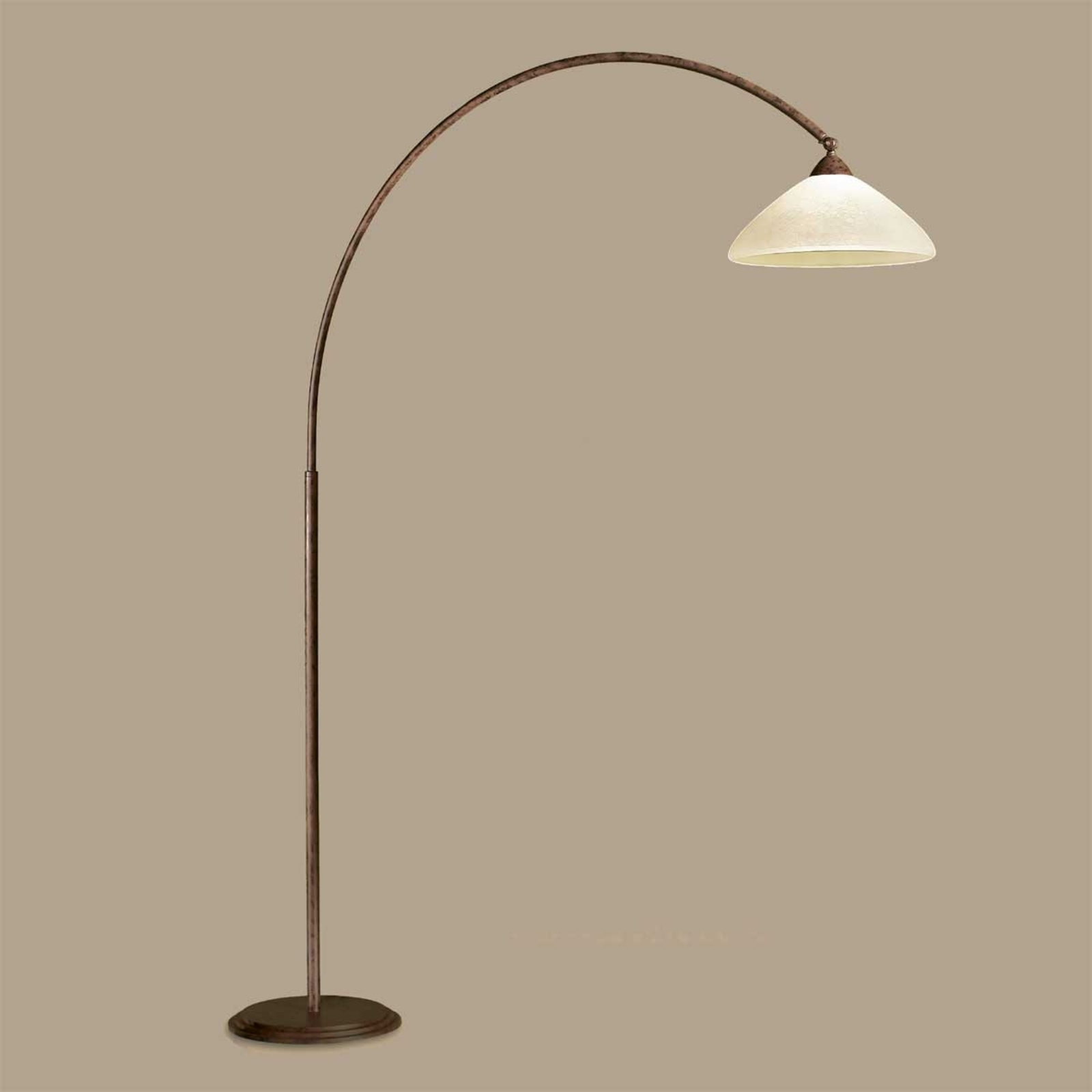 Lampa łukowa Samuele, rozpiętość 165cm, scavo-brąz
