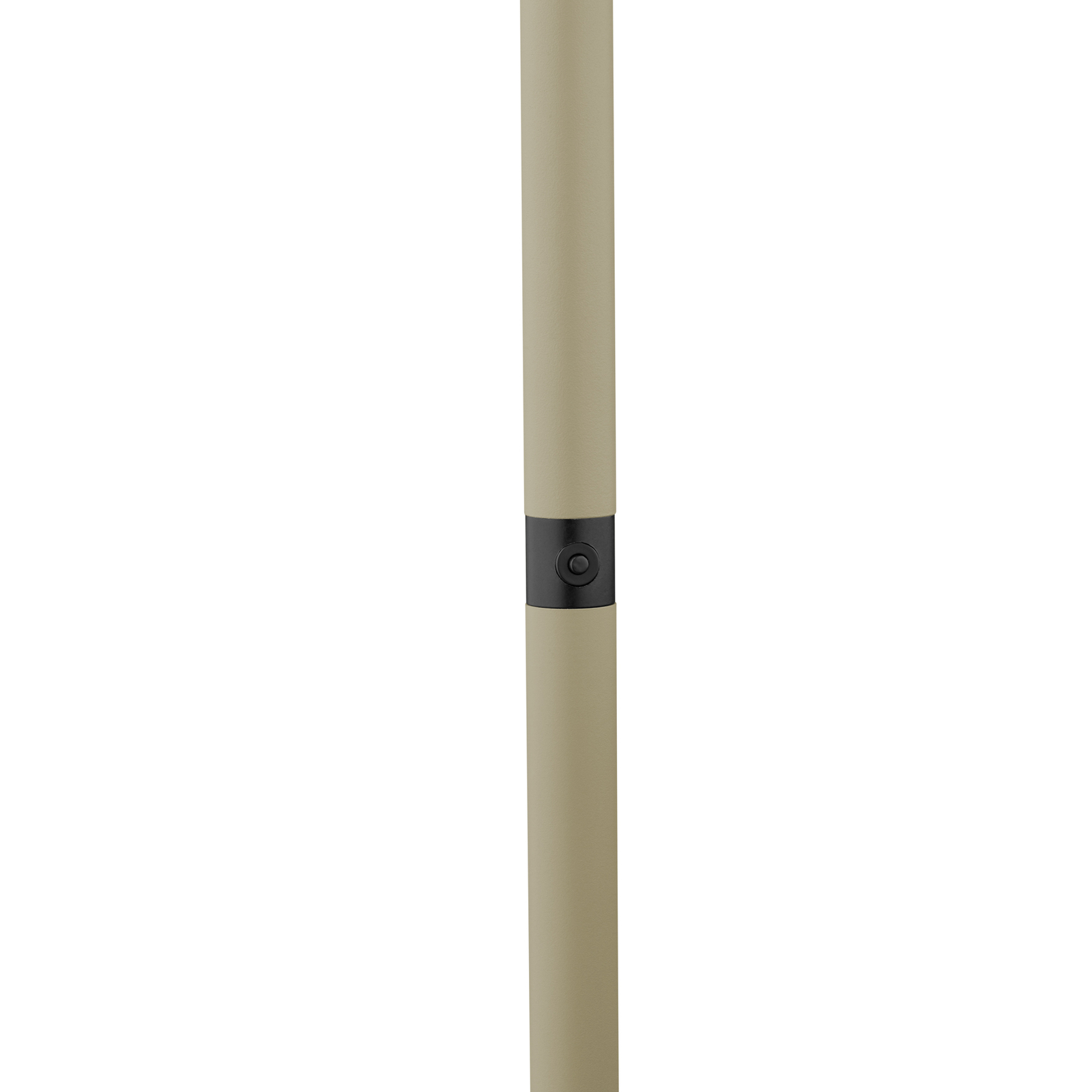 Mesh LED floor lamp with a dimmer, sand/black