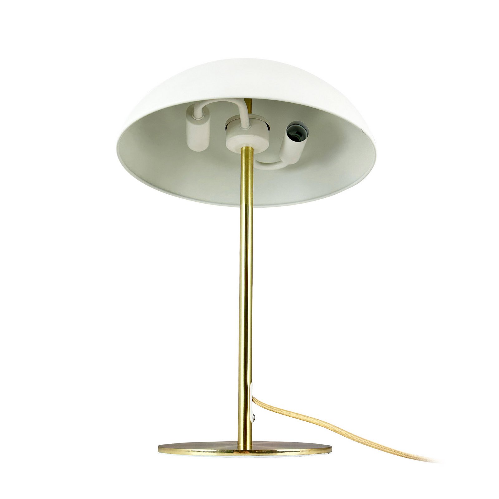 Globus tafellamp, beige/messing, 44 cm - Dyberg Larsen Globus tafellamp, beige/messing, 44 cm - Dyberg Larsen