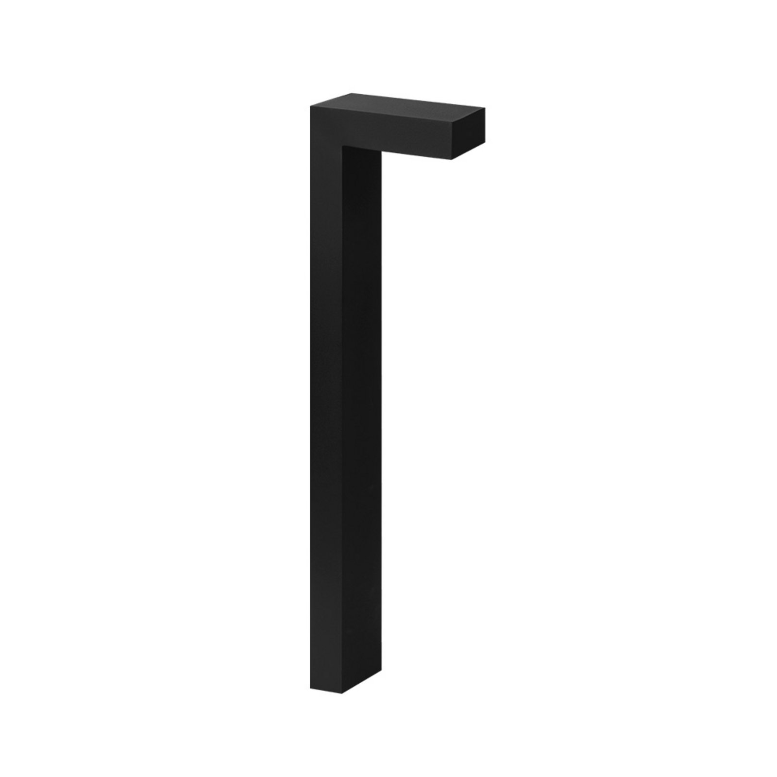 Asker Assymetric LED Outdoor Bollard H55 Black - Norlys