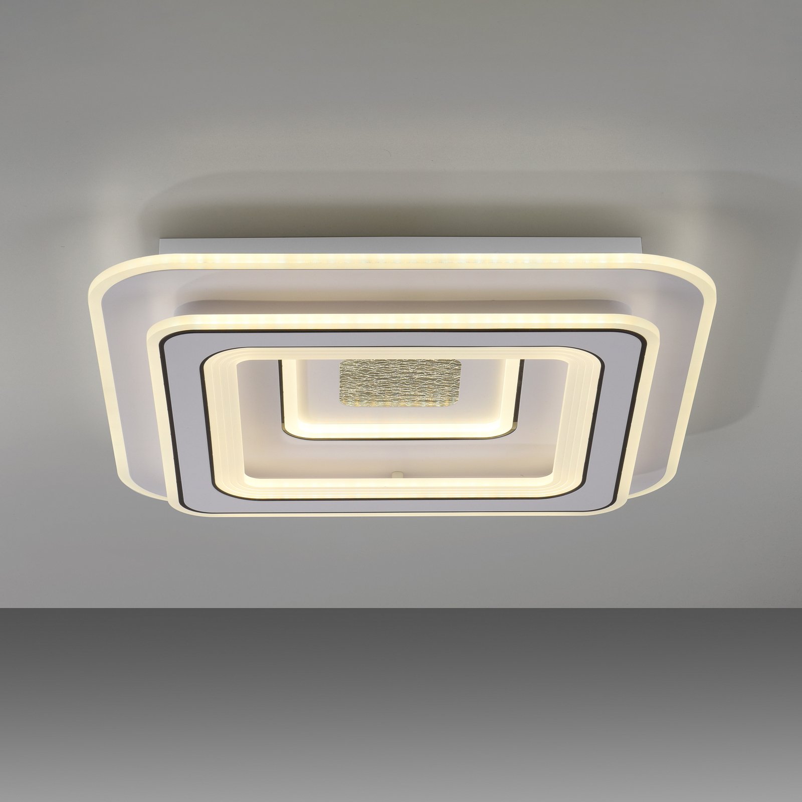 JUST LIGHT. LED-Deckenleuchte Tolago, 49x49 cm, CCT, dimmbar