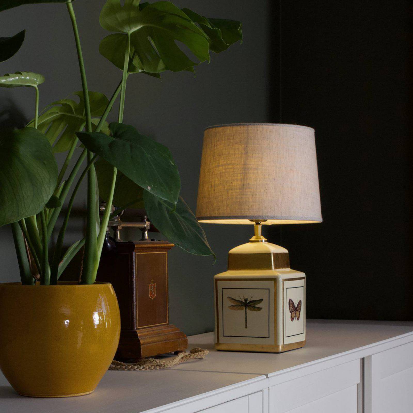 PR Home Tischleuchte Lucca, sand, Höhe 45 cm, Keramik günstig online kaufen