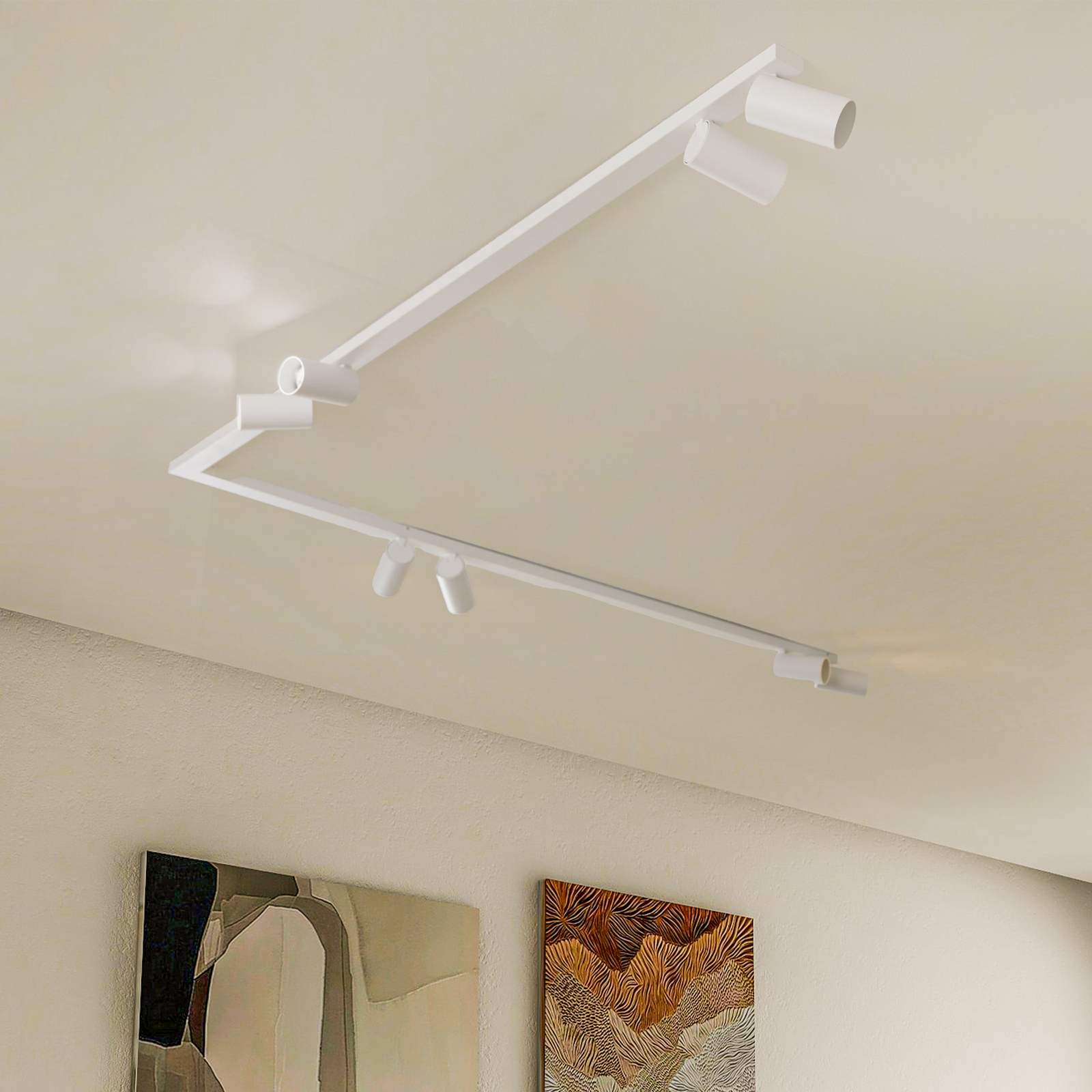 Προβολέας οροφής Mono Corner VIII λευκό 2x150 cm