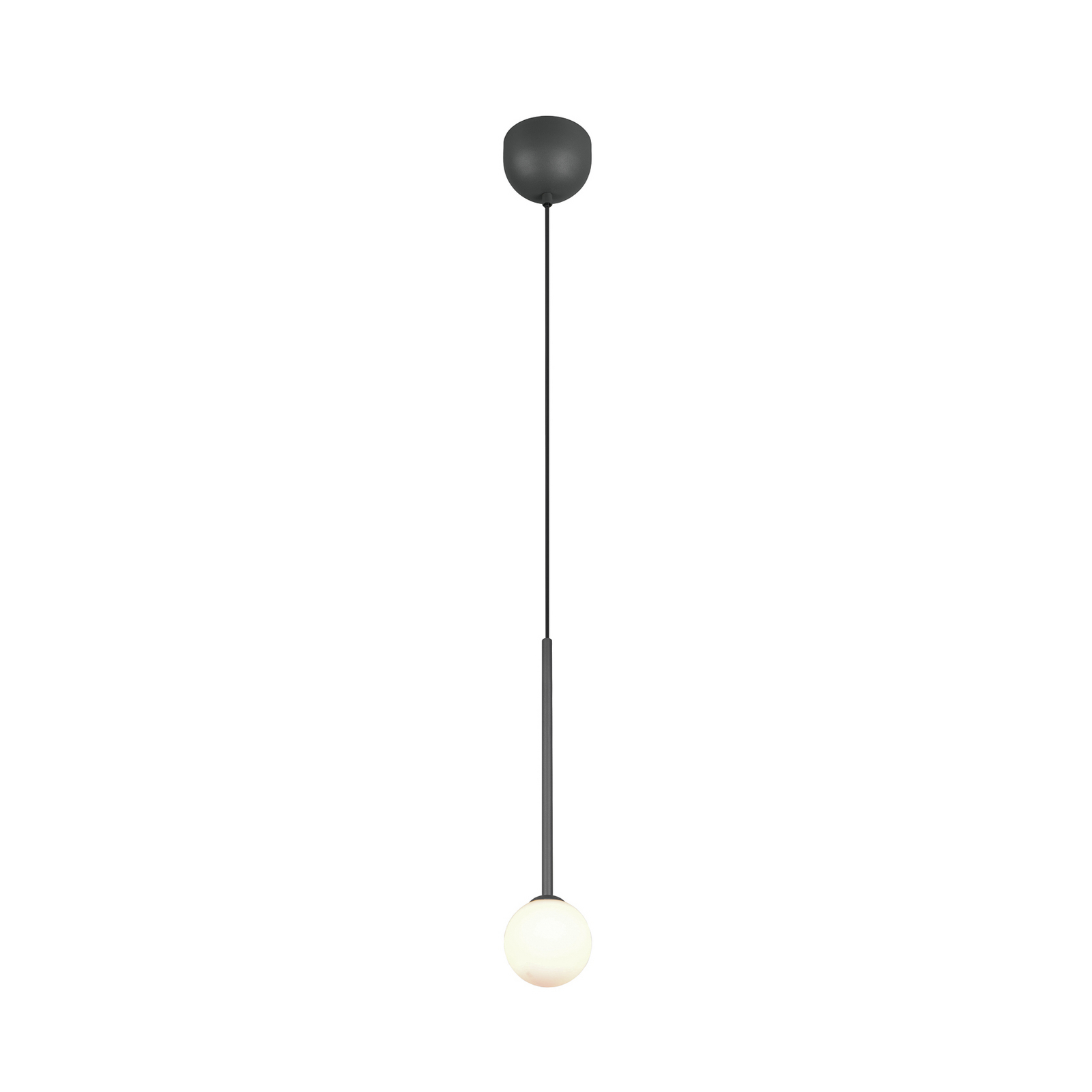 Piekaramā lampa „Firano“, antracīta krāsā, Ø 12 cm, metāls Piekaramā lampa „Firano“, antracīta krāsā, Ø 12 cm, metāls