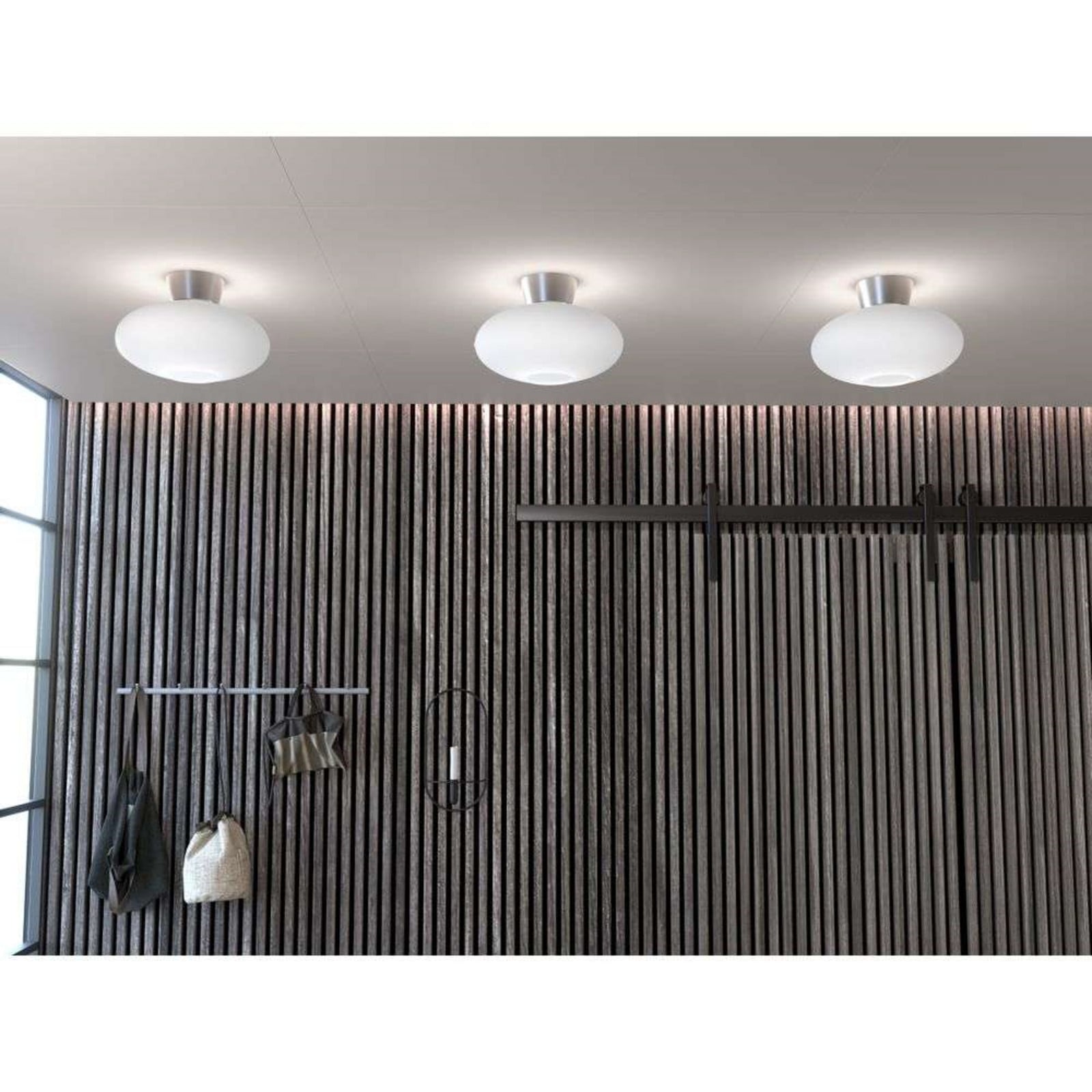 Bullo Plafond XL &Oslash;38 Aluminium/Opal Belid - Vardagsrum - Metall