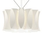 Virus hanging light with wood decor
