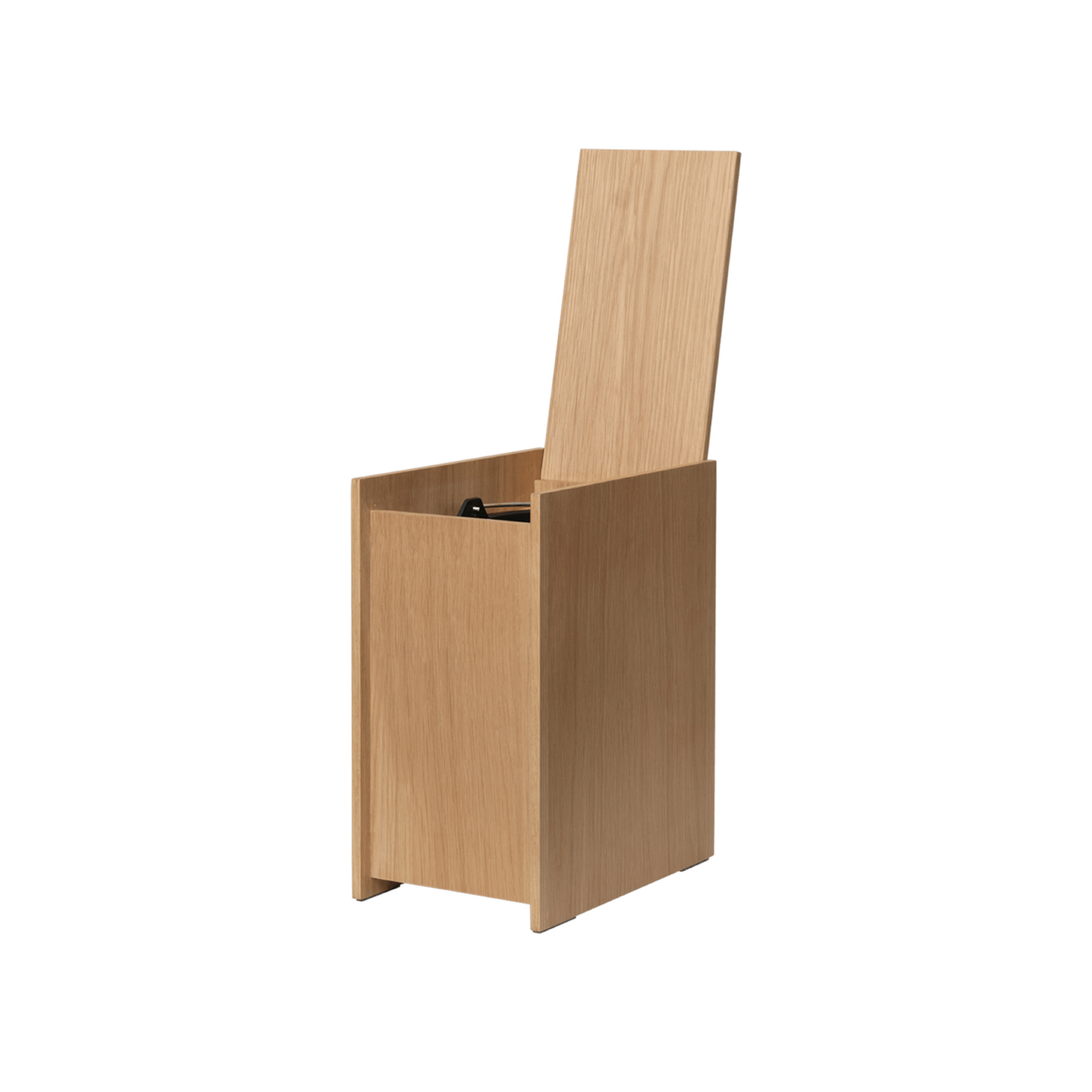 Corbeille à papier Sama, hauteur 36 cm, bois de chêne - ferm LIVING