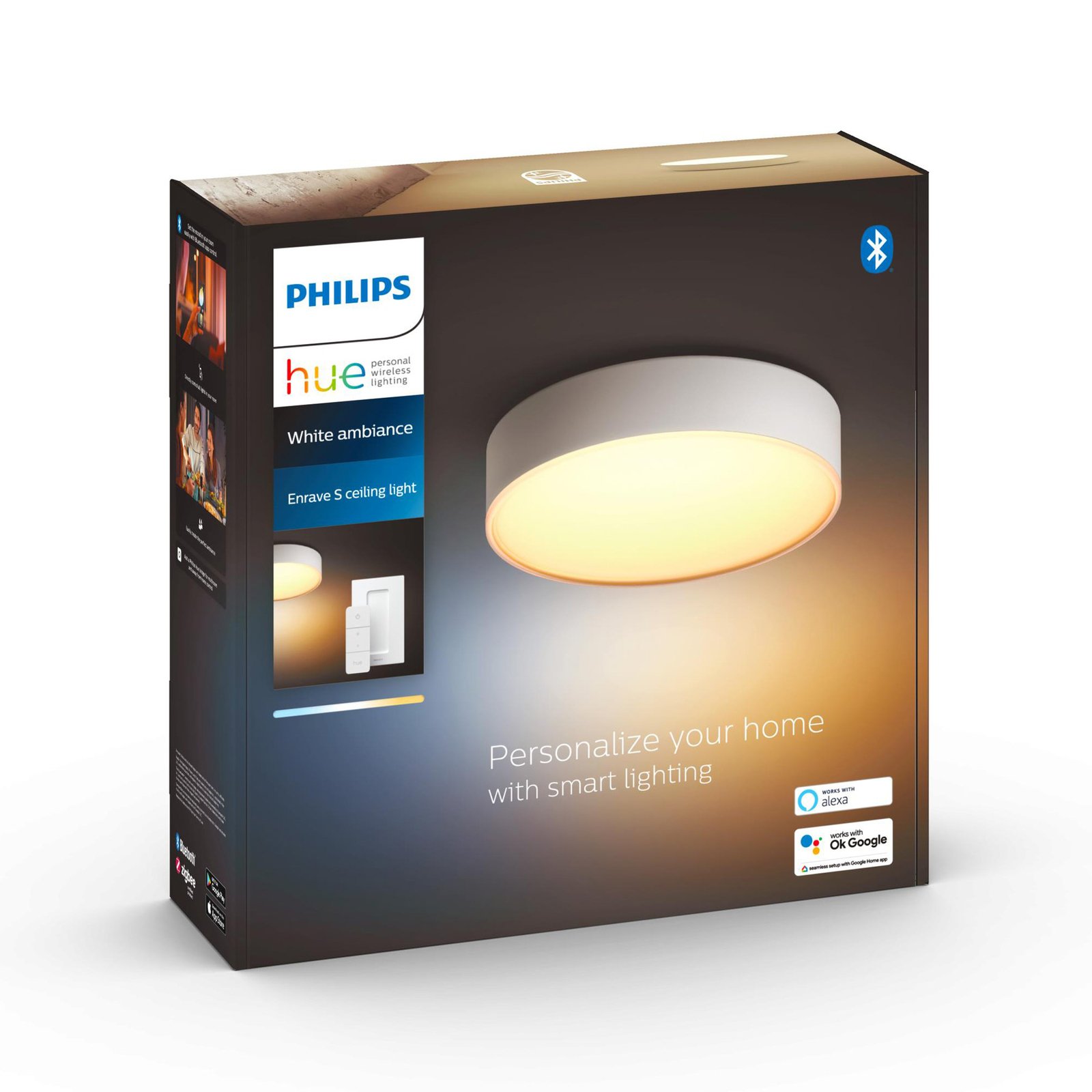 Philips Hue Enrave LED stropna svetilka 26,1 cm bela