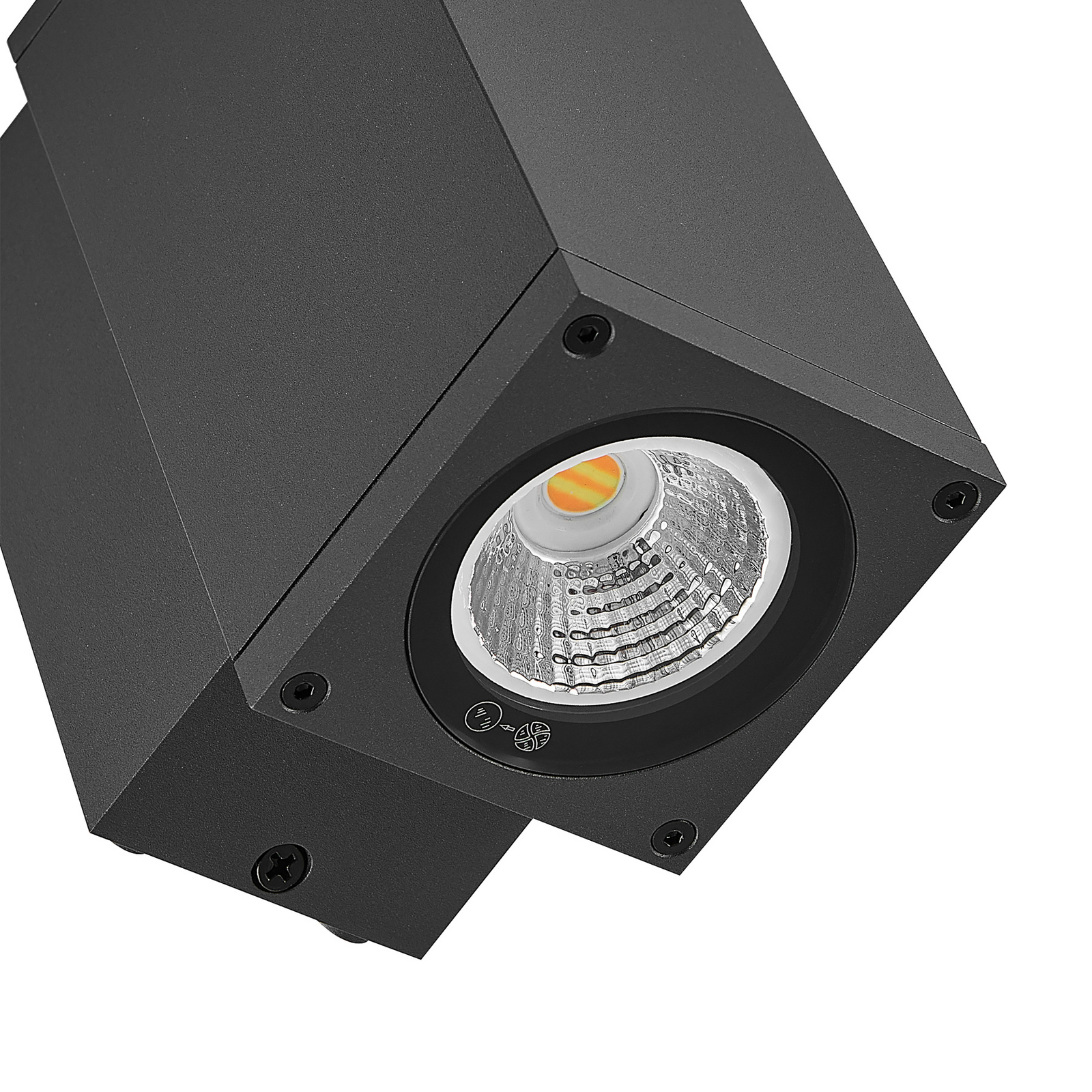 LED-Außenwandlampe ShoreLine Pro Square, dunkelgrau, 830/840