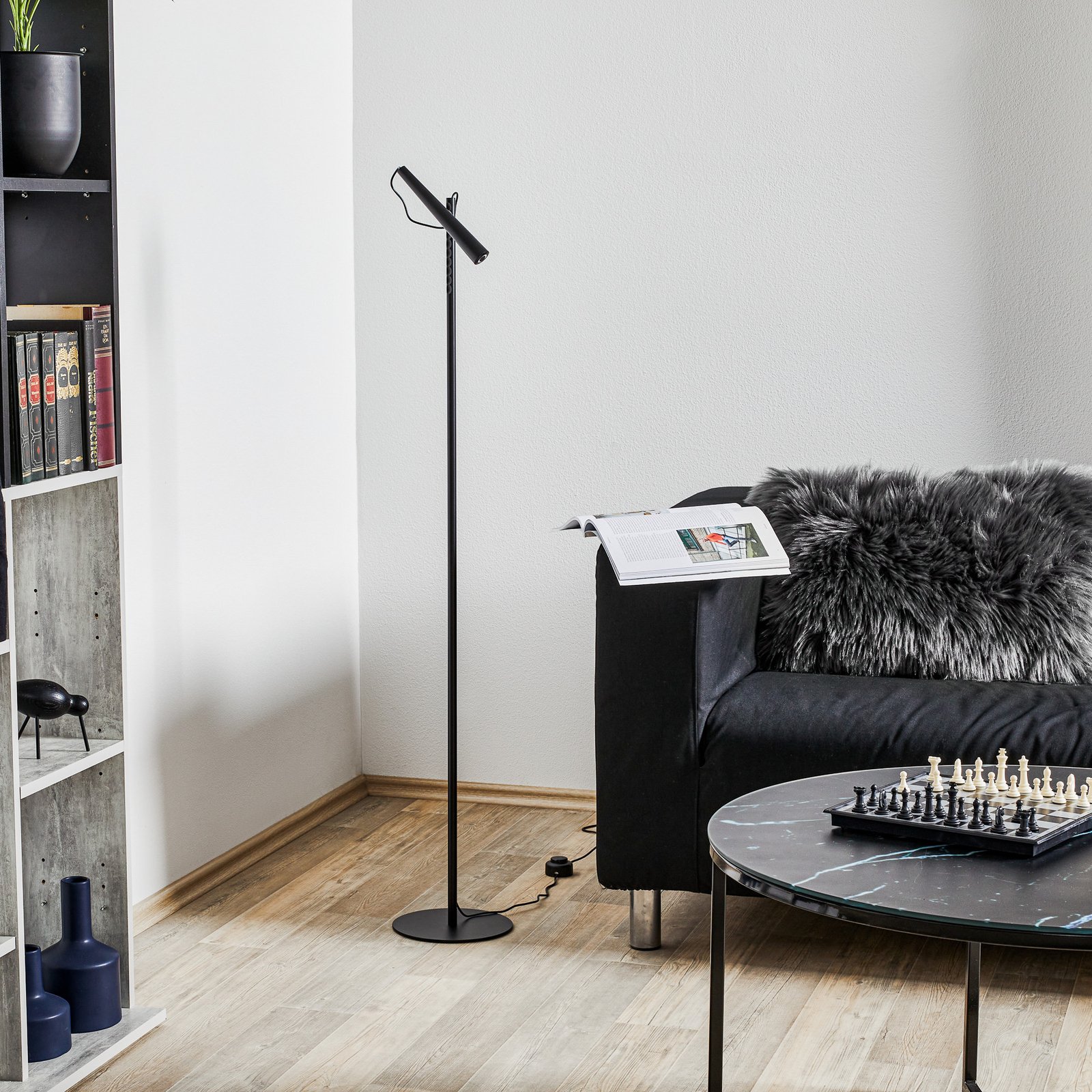 Magneto LED-Stehleuchte, schwarz - Foscarini