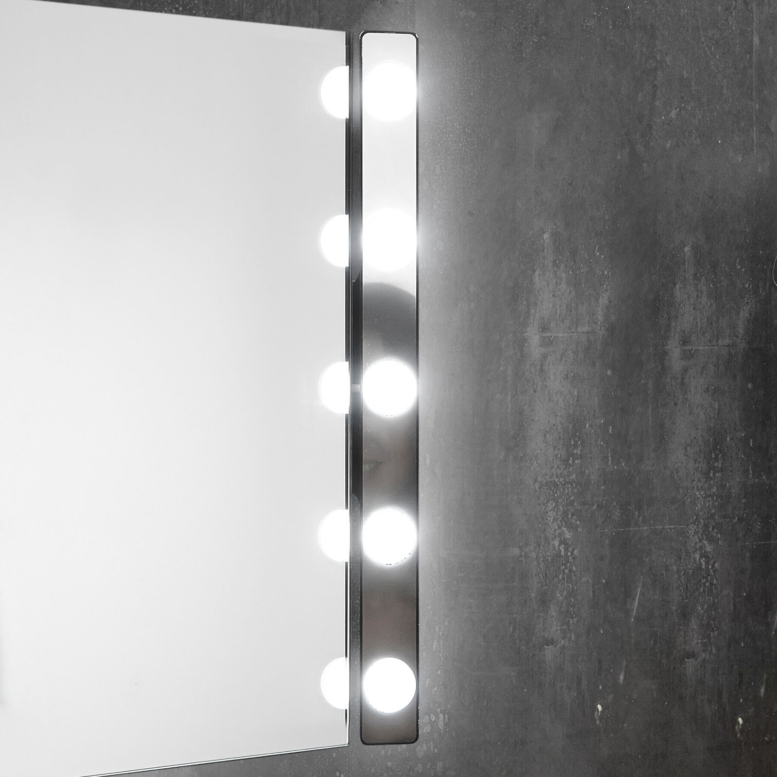 Star Vision Specchio Ovale Luminoso in Stile Hollywood Bianco Specchio Vanity Luminoso con 8 lampadine a LED Regolabili 