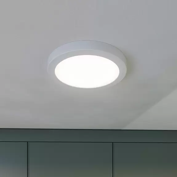 Lampenwelt Prios Aureka LED-Deckenlampe, Sensor, 22,5 cm