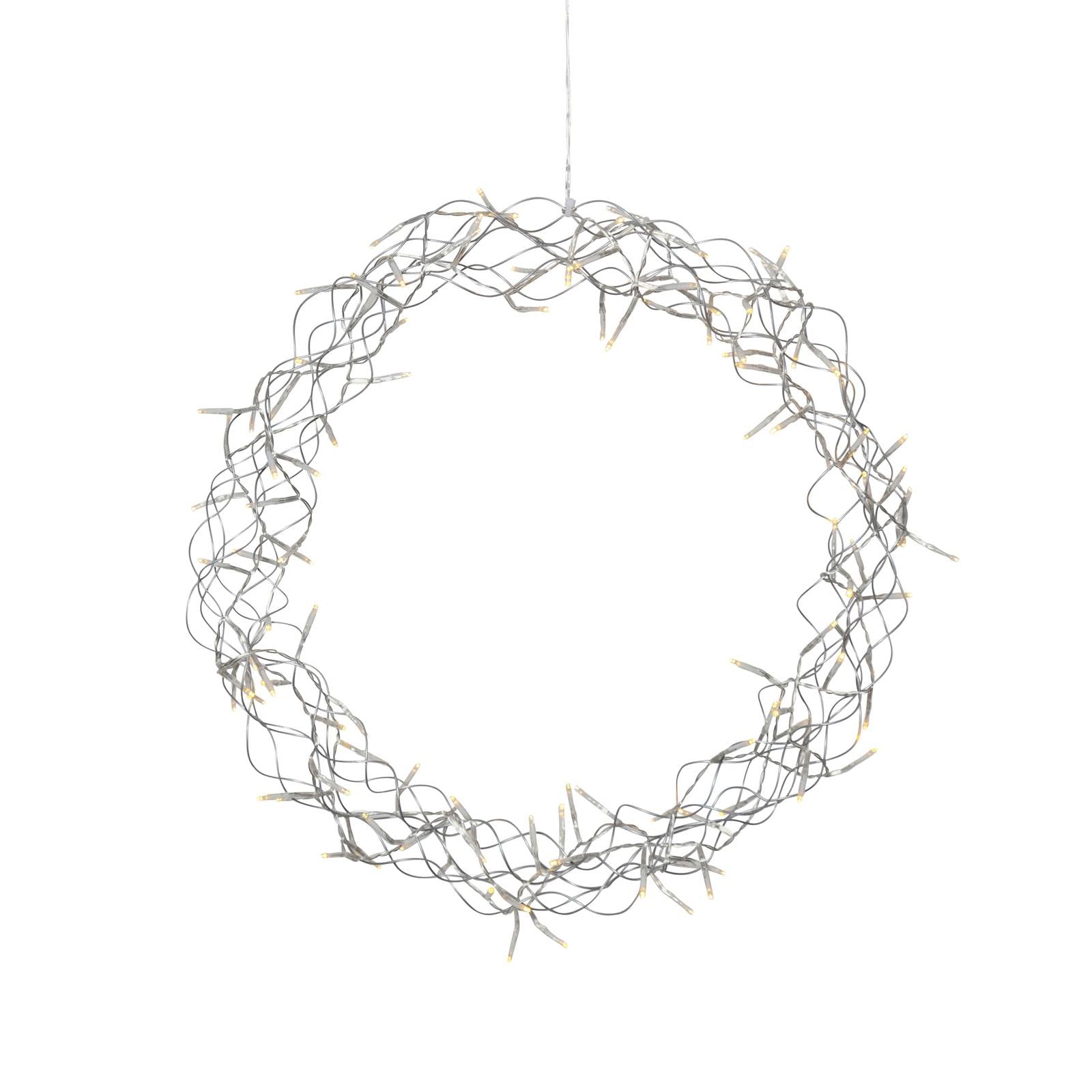 LED-Kranz Curly, warmweiß, Ø 50 cm