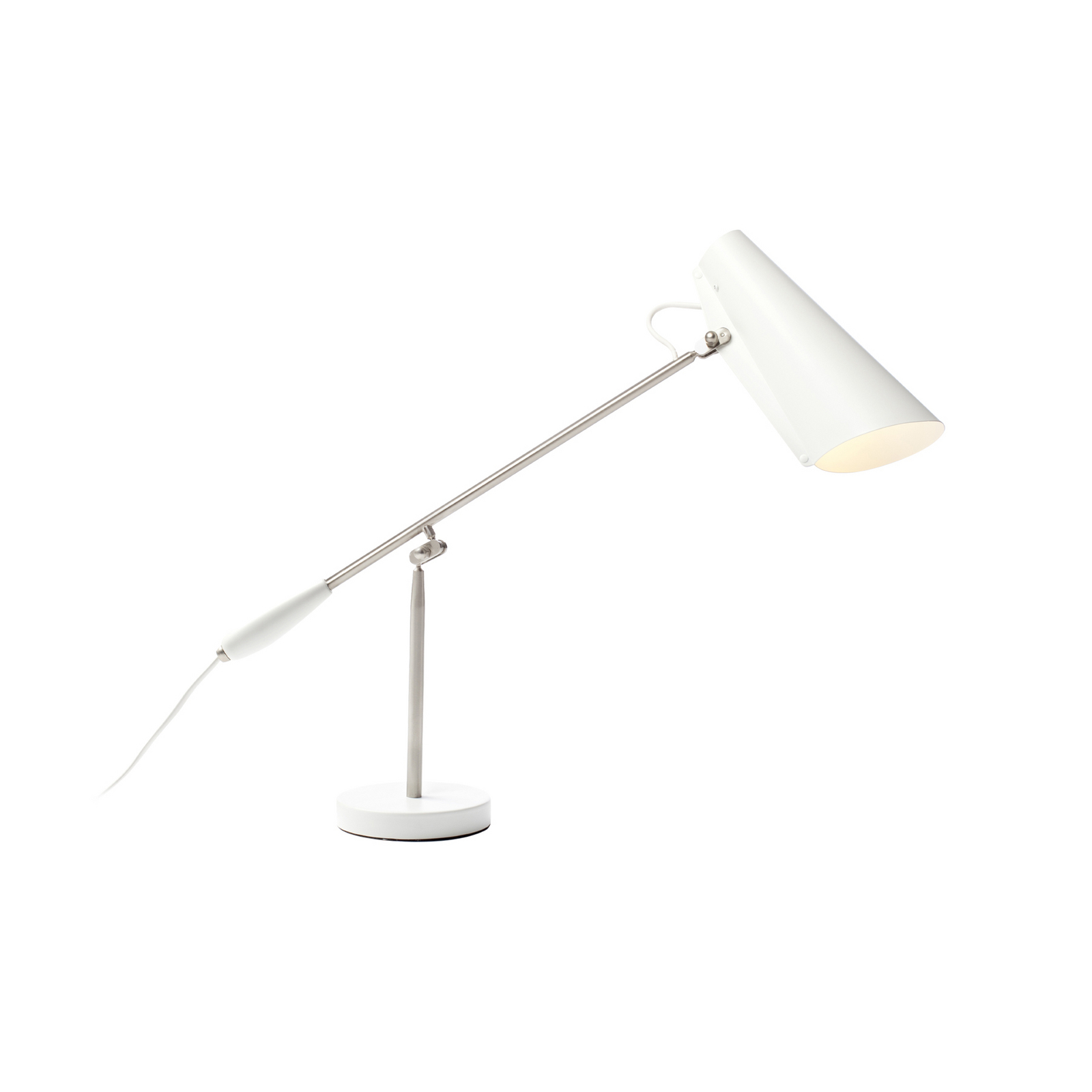 Birdy Lampe de Table Blanc/Chrome - Northern