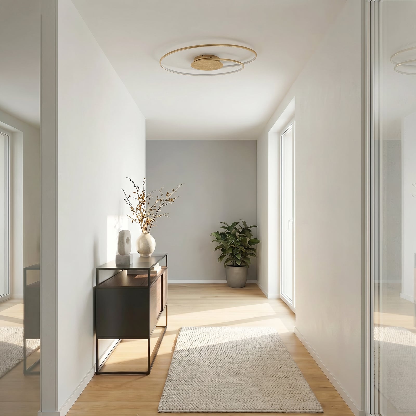 Joline Ceiling Lamp Gold/White - Lindby