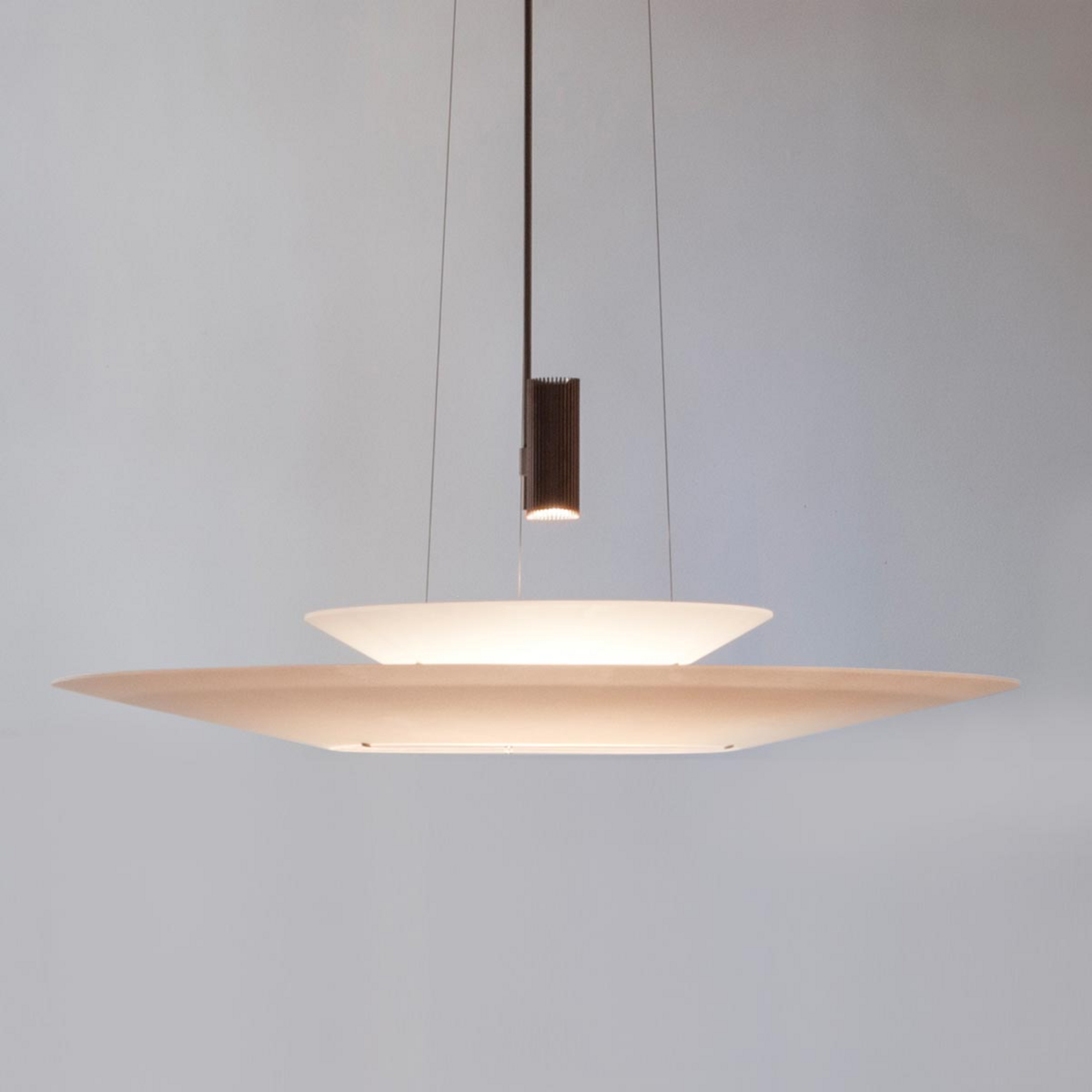 Flamingo LED pendant light, copper, 70 cm - Vibia