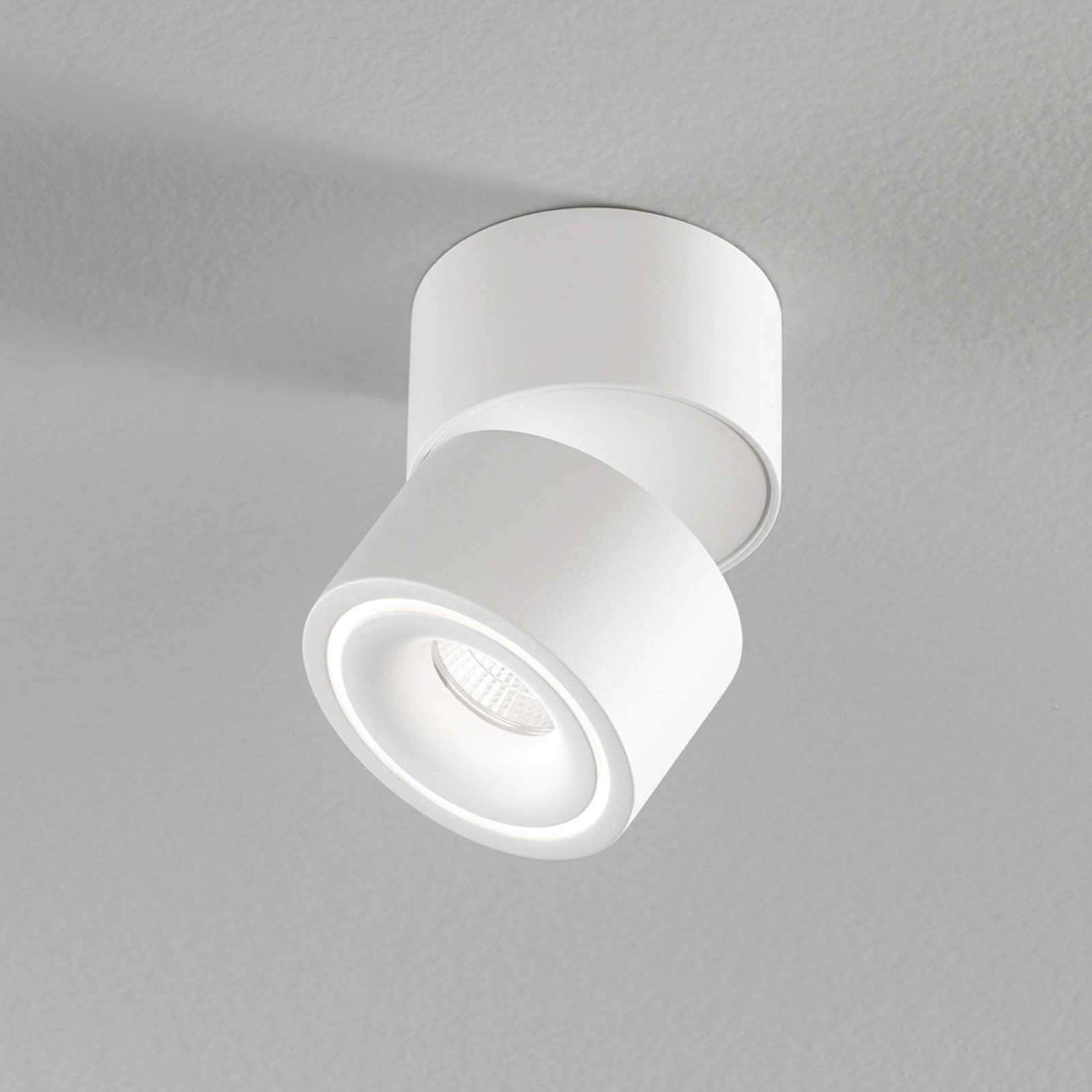 Egger Clippo S spot LED soffitto, bianco