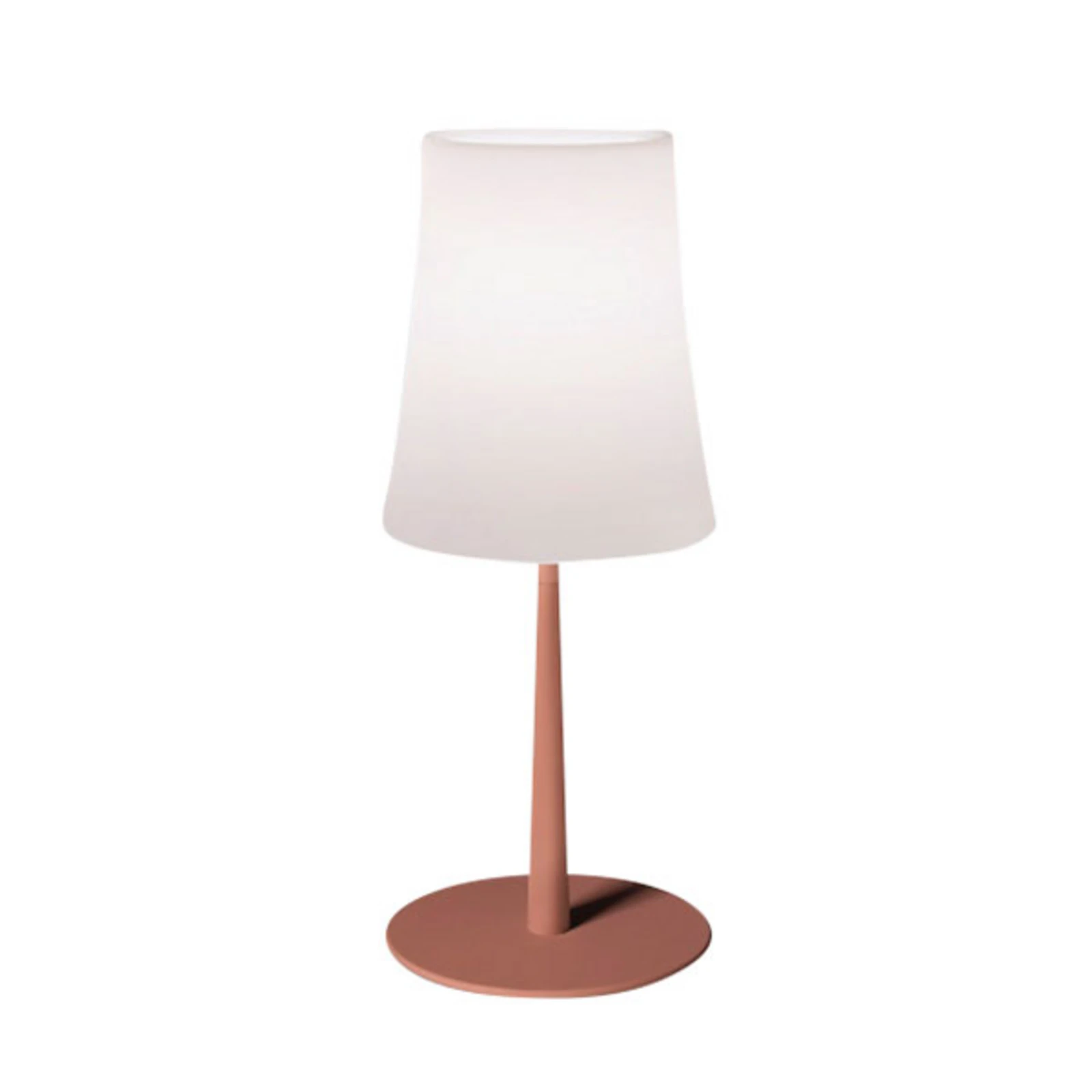 Foscarini Birdie Easy namizna svetilka, opečnato rdeča