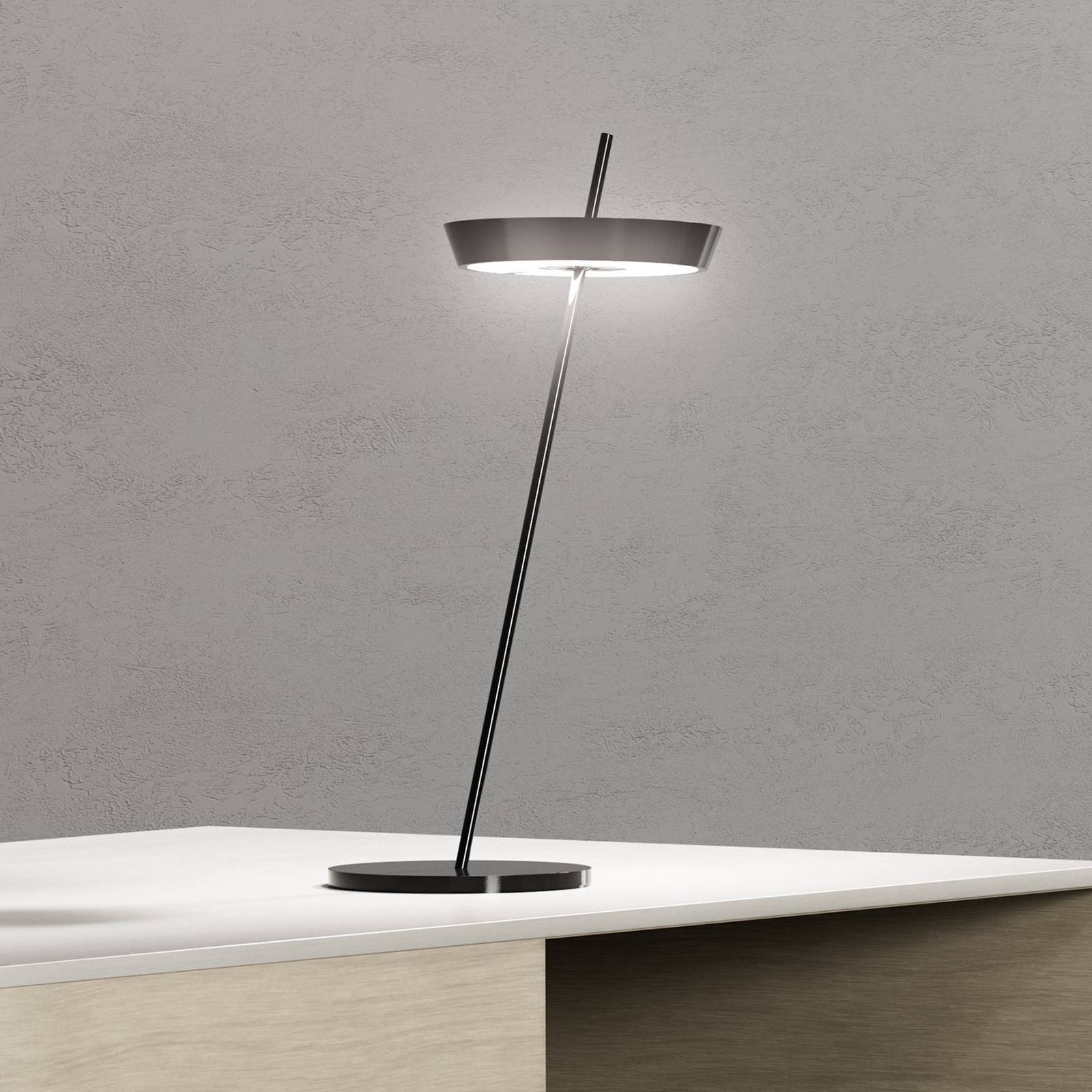 LED-Akku-Tischlampe Mahina, schwarz, Höhe 36 cm, Metall, CCT günstig online kaufen
