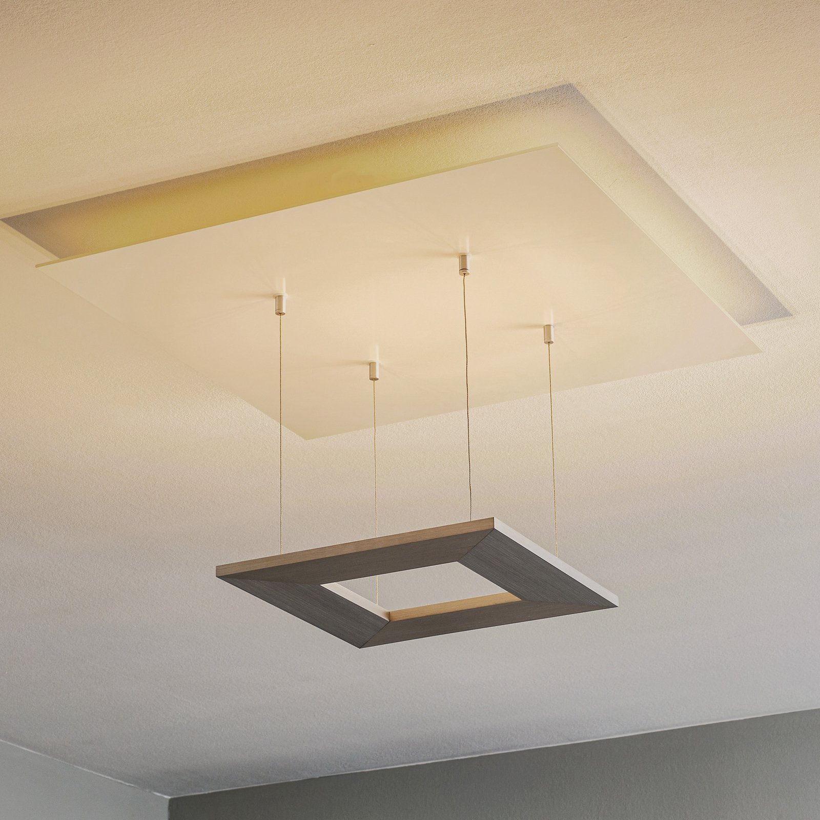 Escale Zen – LED-taklampe, 60 cm, aluminium